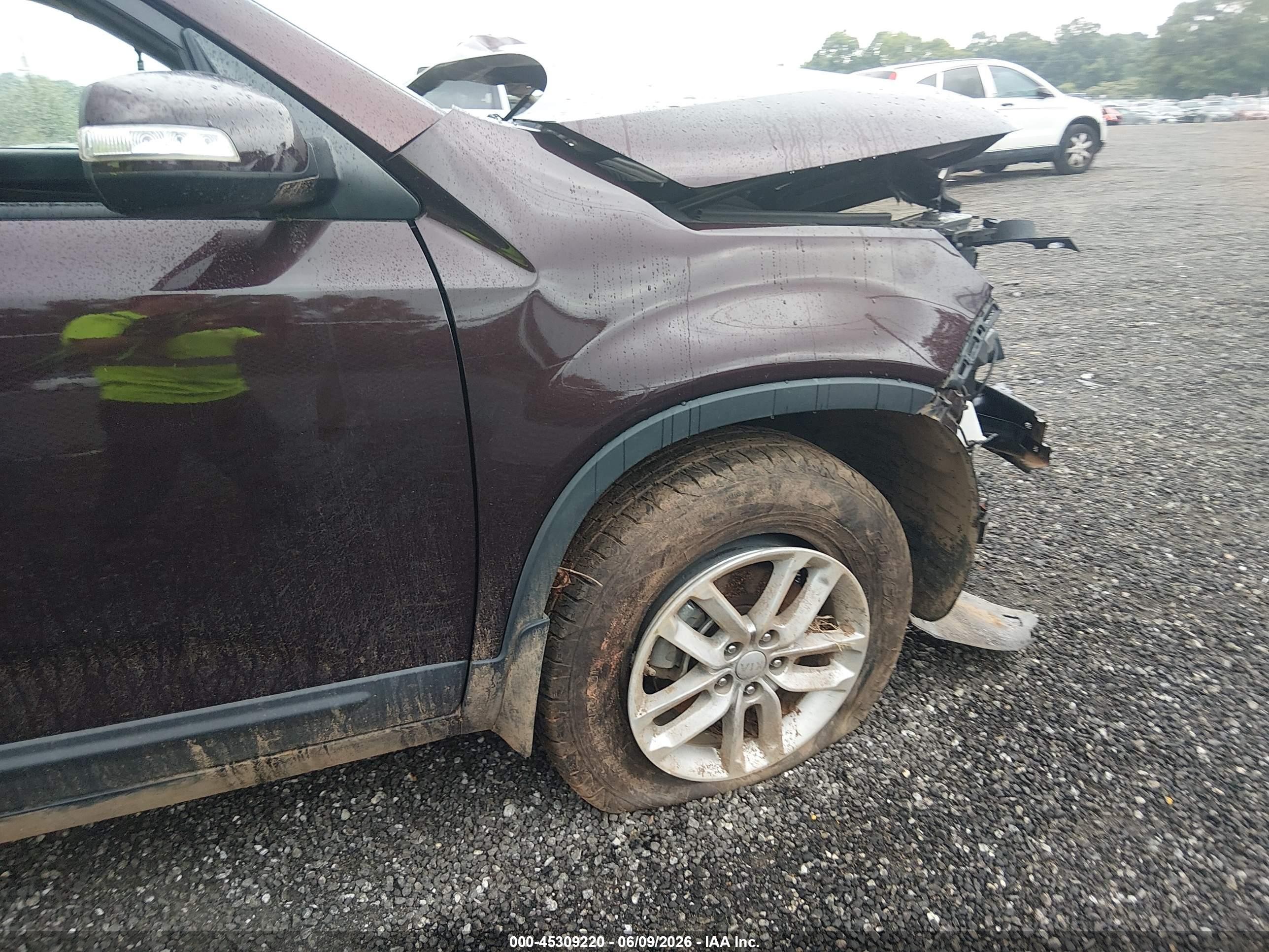 2015 Kia Sorento Lx Burgundy vin: 5XYKT3A63FG576835