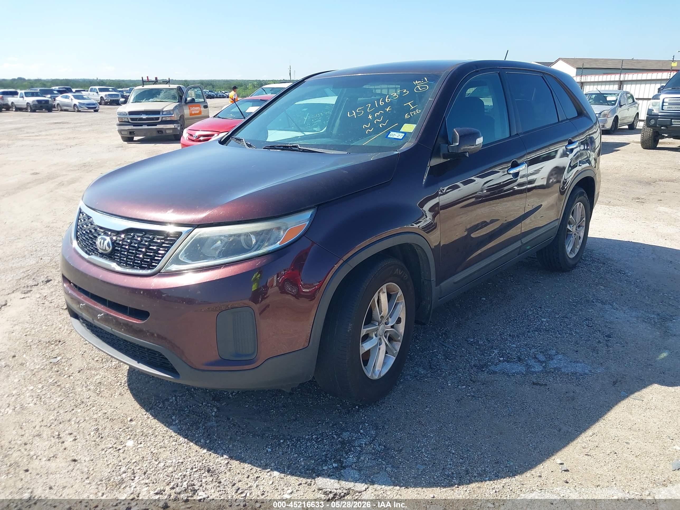 2015 Kia Sorento Lx Black vin: 5XYKT3A63FG596261