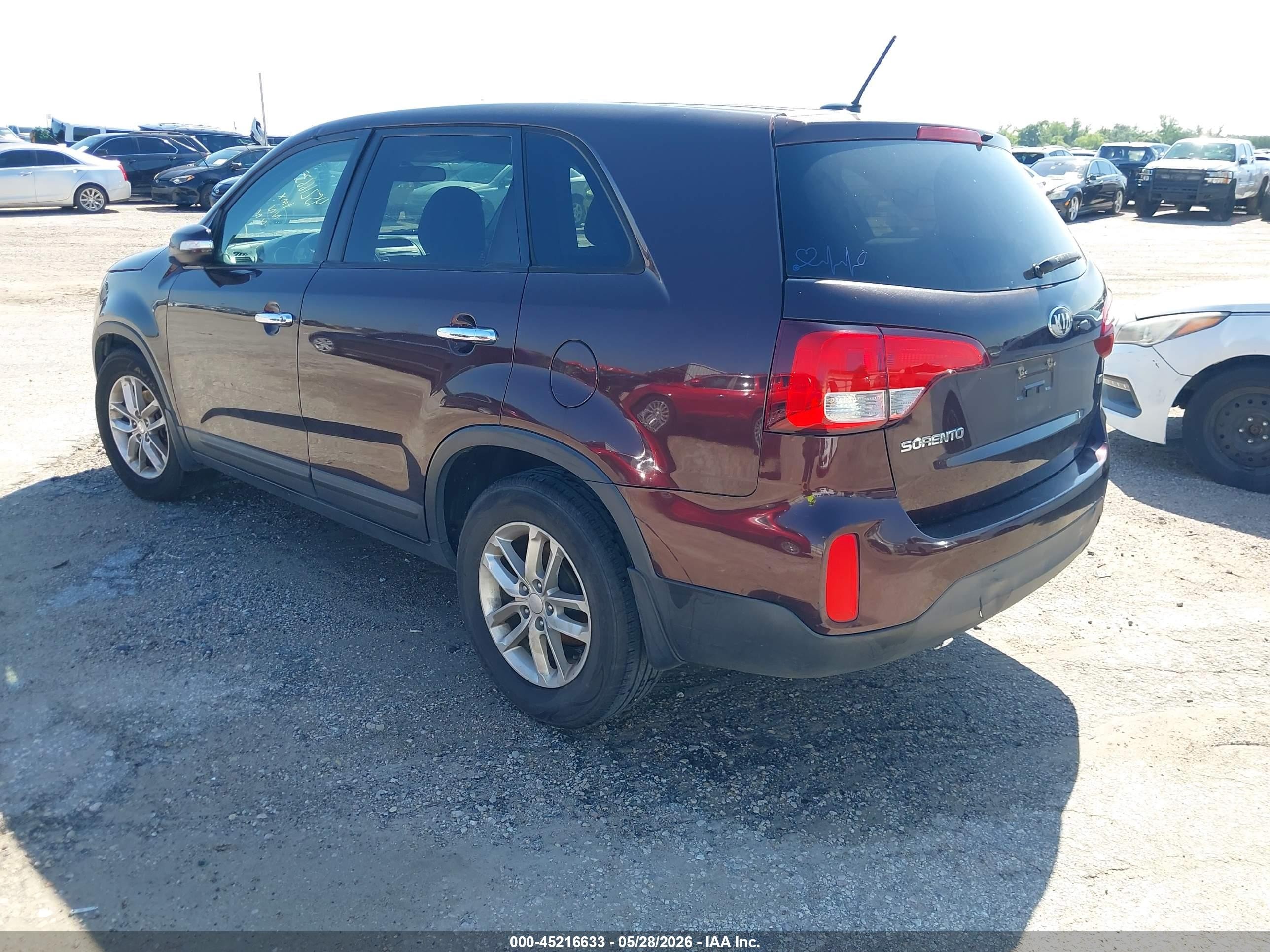 2015 Kia Sorento Lx Black vin: 5XYKT3A63FG596261
