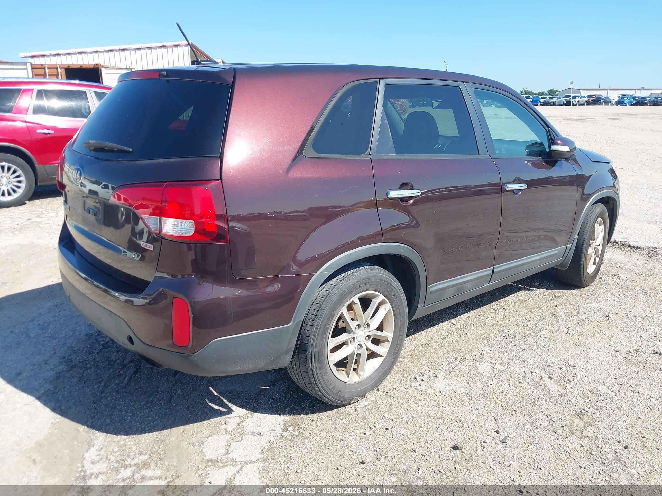 2015 Kia Sorento Lx Black vin: 5XYKT3A63FG596261