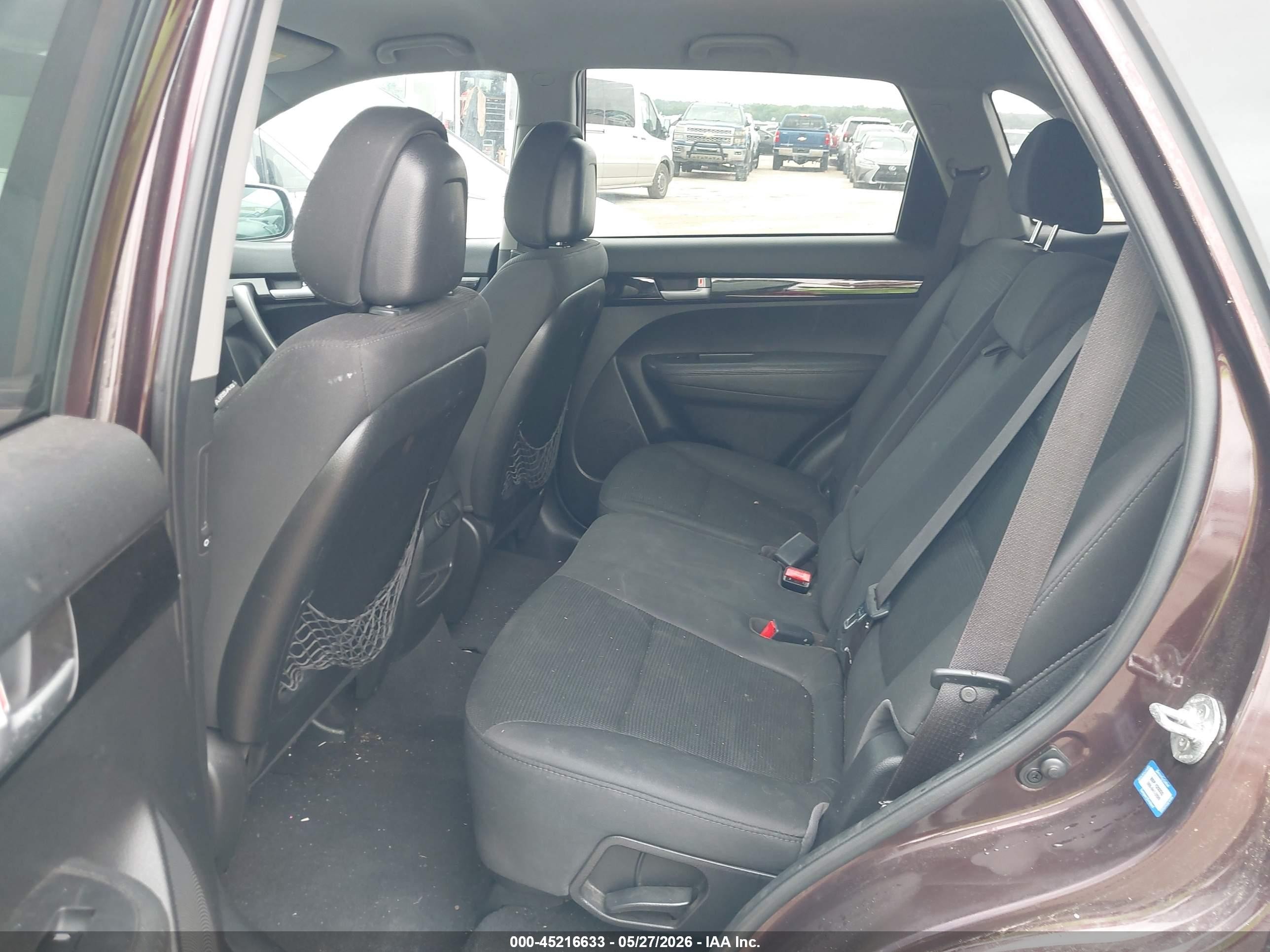 2015 Kia Sorento Lx Black vin: 5XYKT3A63FG596261