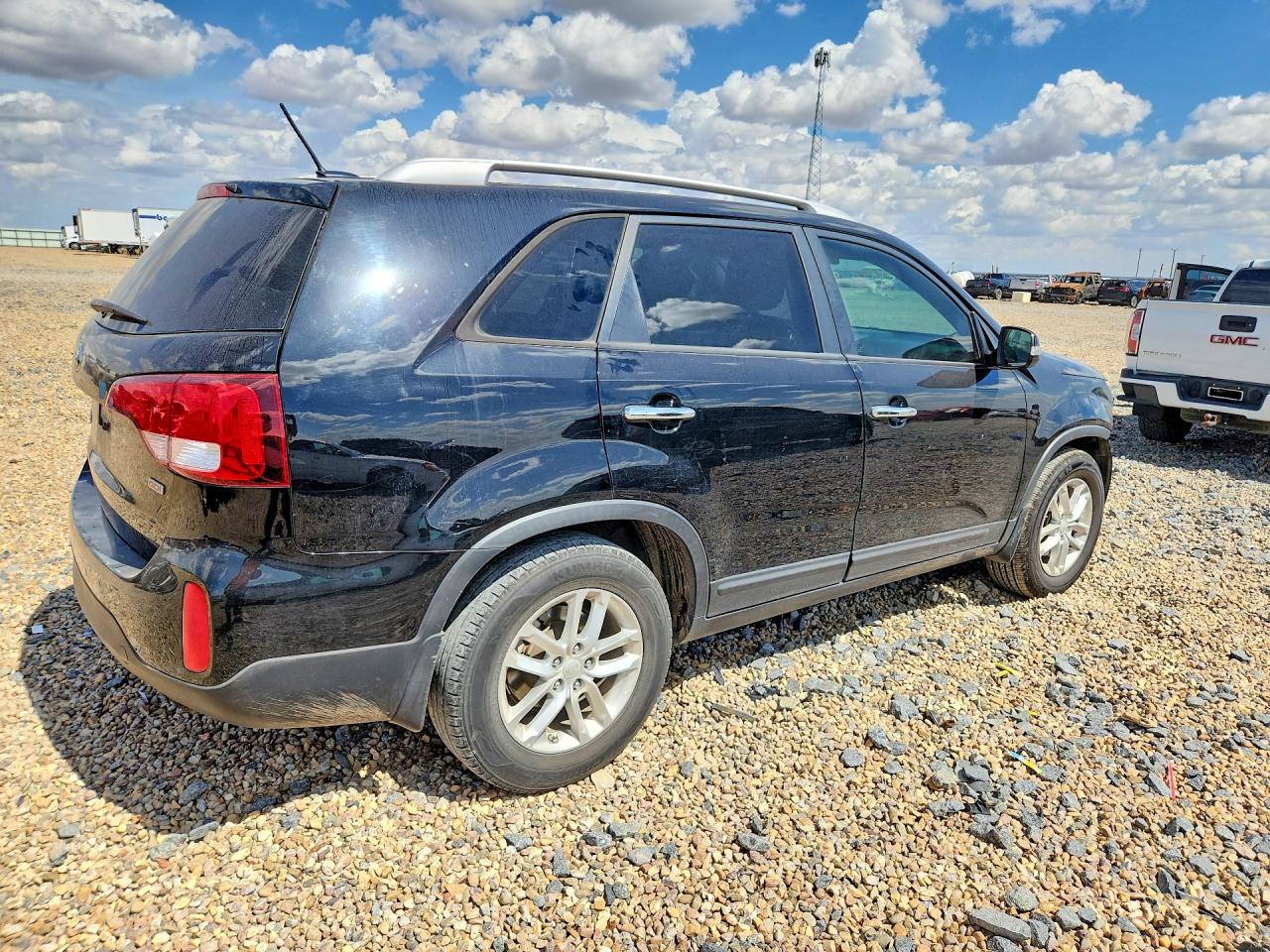 2015 Kia Sorento Lx Black vin: 5XYKT3A63FG658144