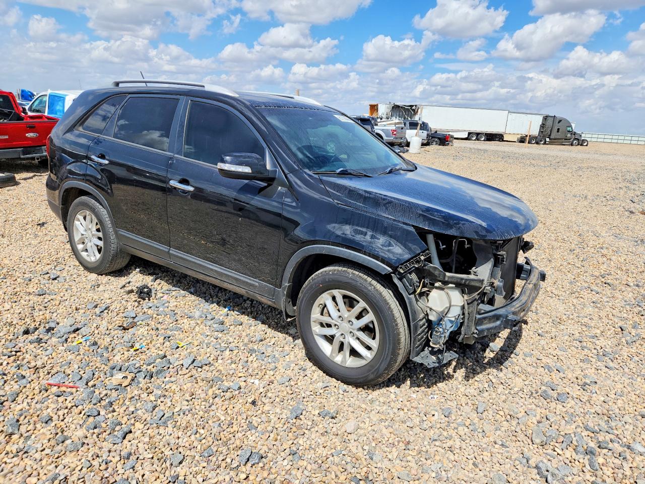 2015 Kia Sorento Lx Black vin: 5XYKT3A63FG658144