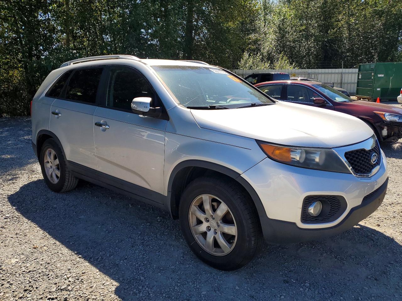 2012 Kia Sorento Lx Серебряный vin: 5XYKT3A64CG192851