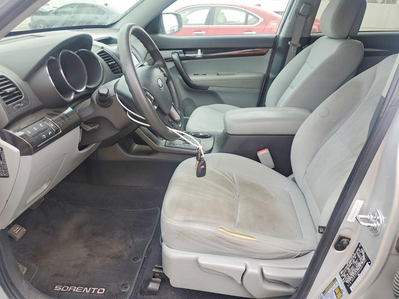 2013 Kia Sorento Lx Silver vin: 5XYKT3A64DG313301