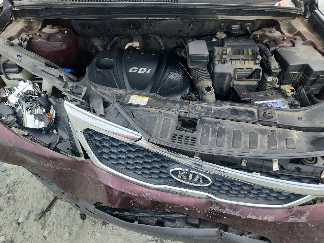 2013 Kia Sorento Lx Purple vin: 5XYKT3A64DG358173