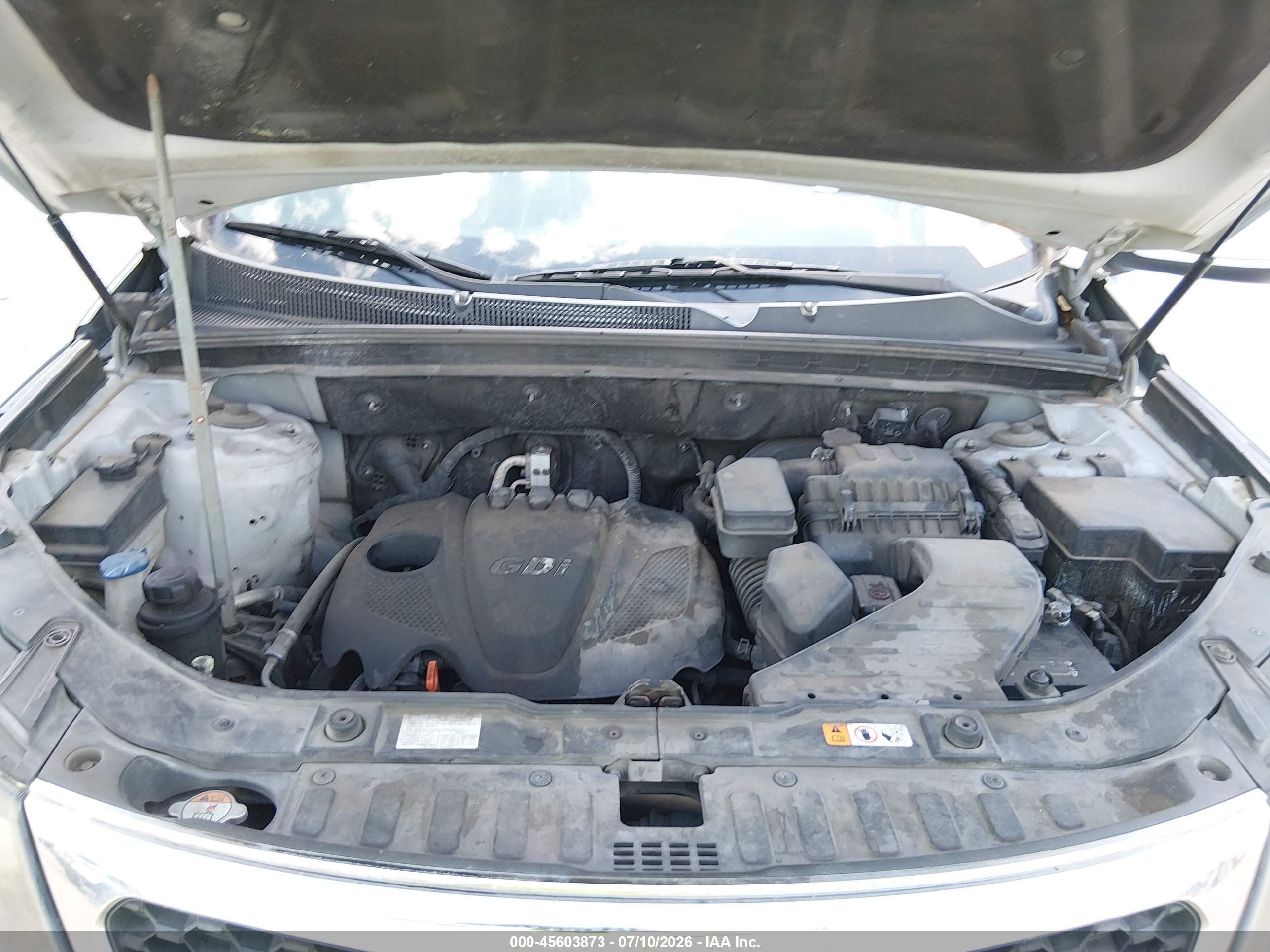 2013 Kia Sorento Lx Silver vin: 5XYKT3A64DG380822