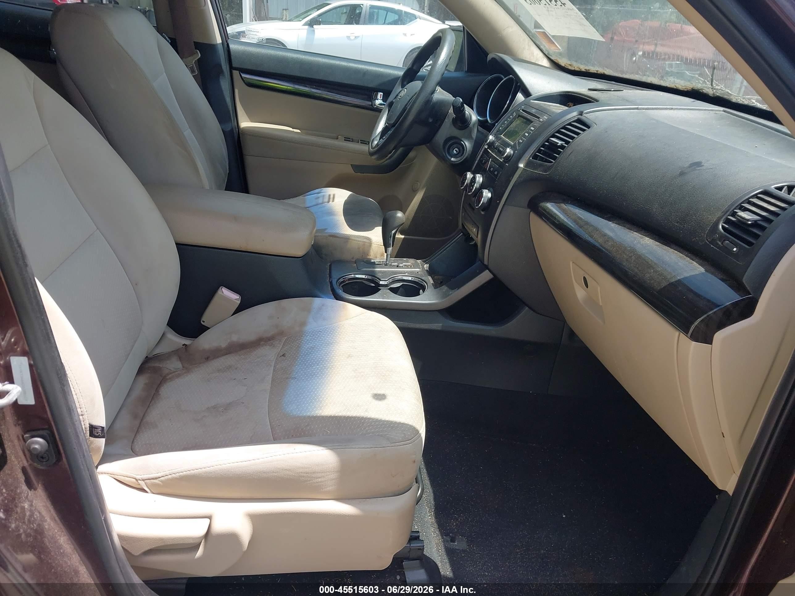 2013 Kia Sorento Lx Purple vin: 5XYKT3A64DG388127