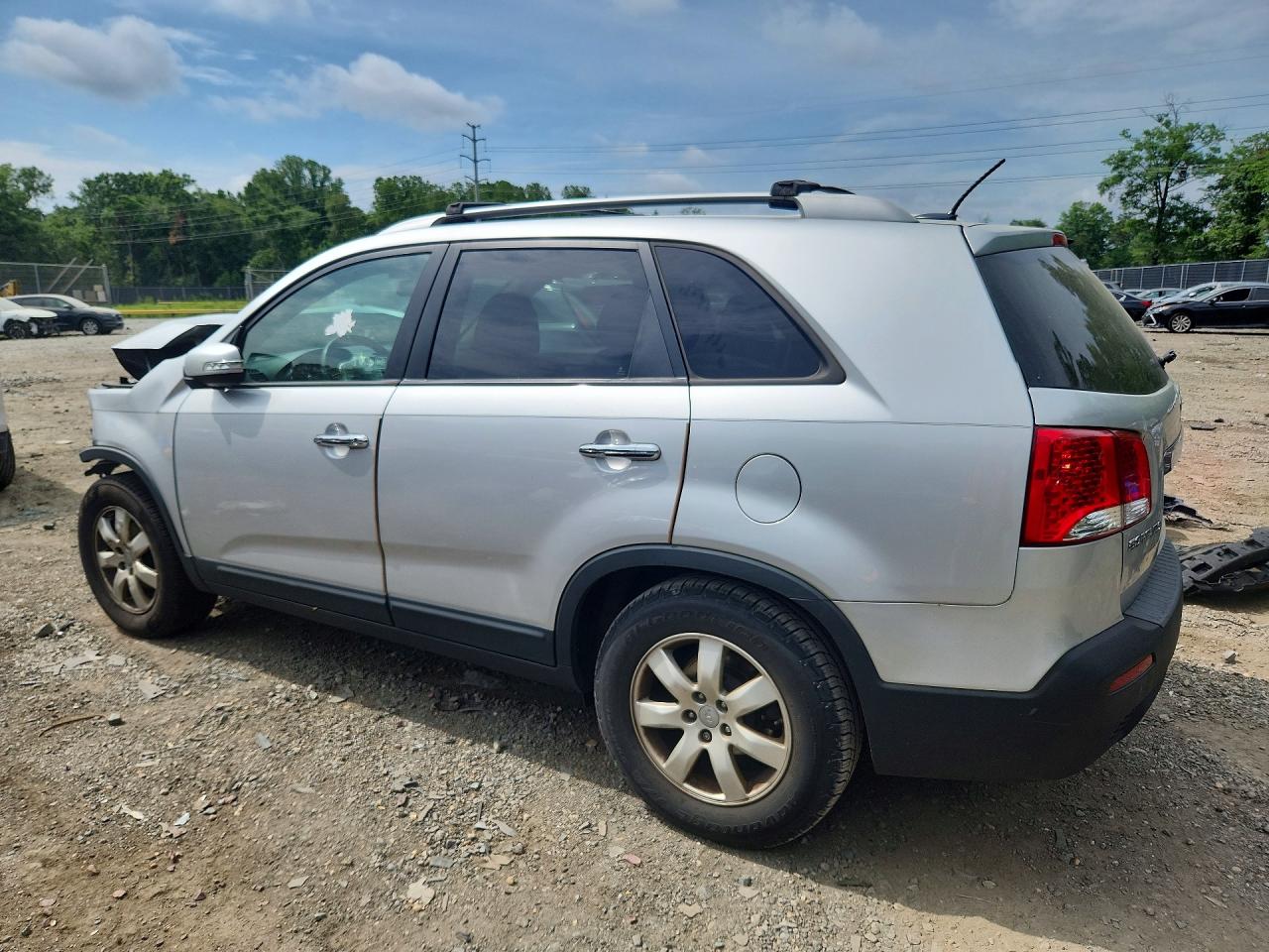 2013 Kia Sorento Lx Silver vin: 5XYKT3A64DG414161