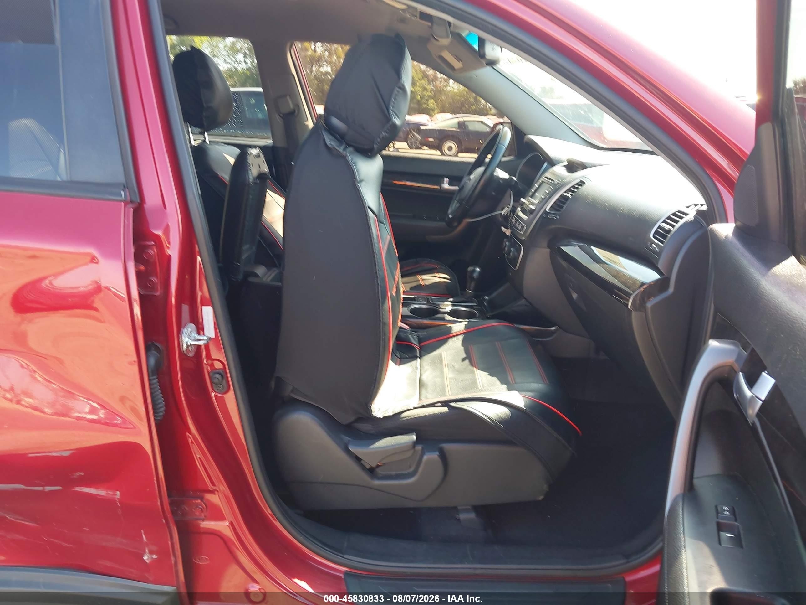 2014 Kia Sorento Lx Red vin: 5XYKT3A64EG435061