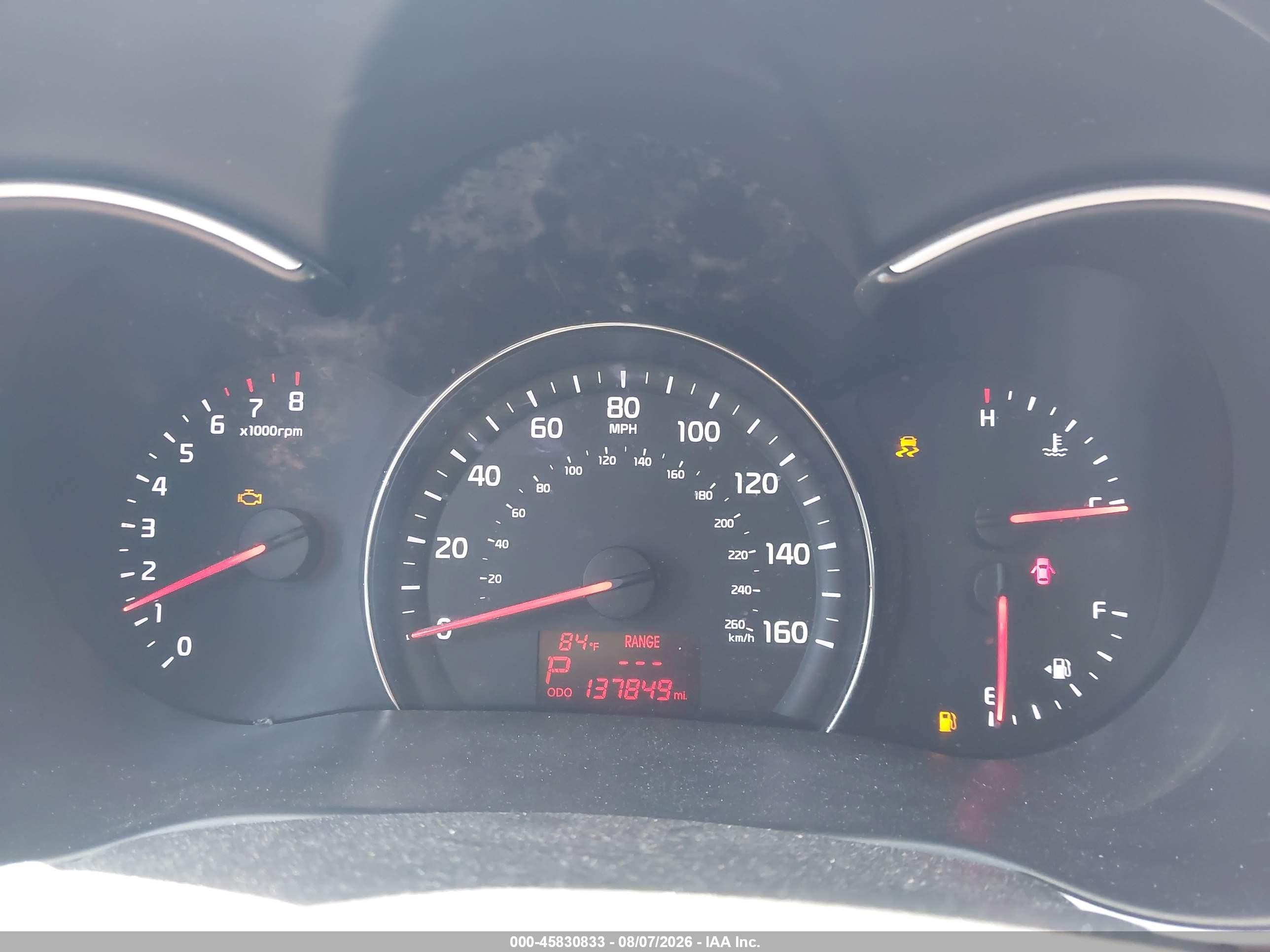 2014 Kia Sorento Lx Red vin: 5XYKT3A64EG435061