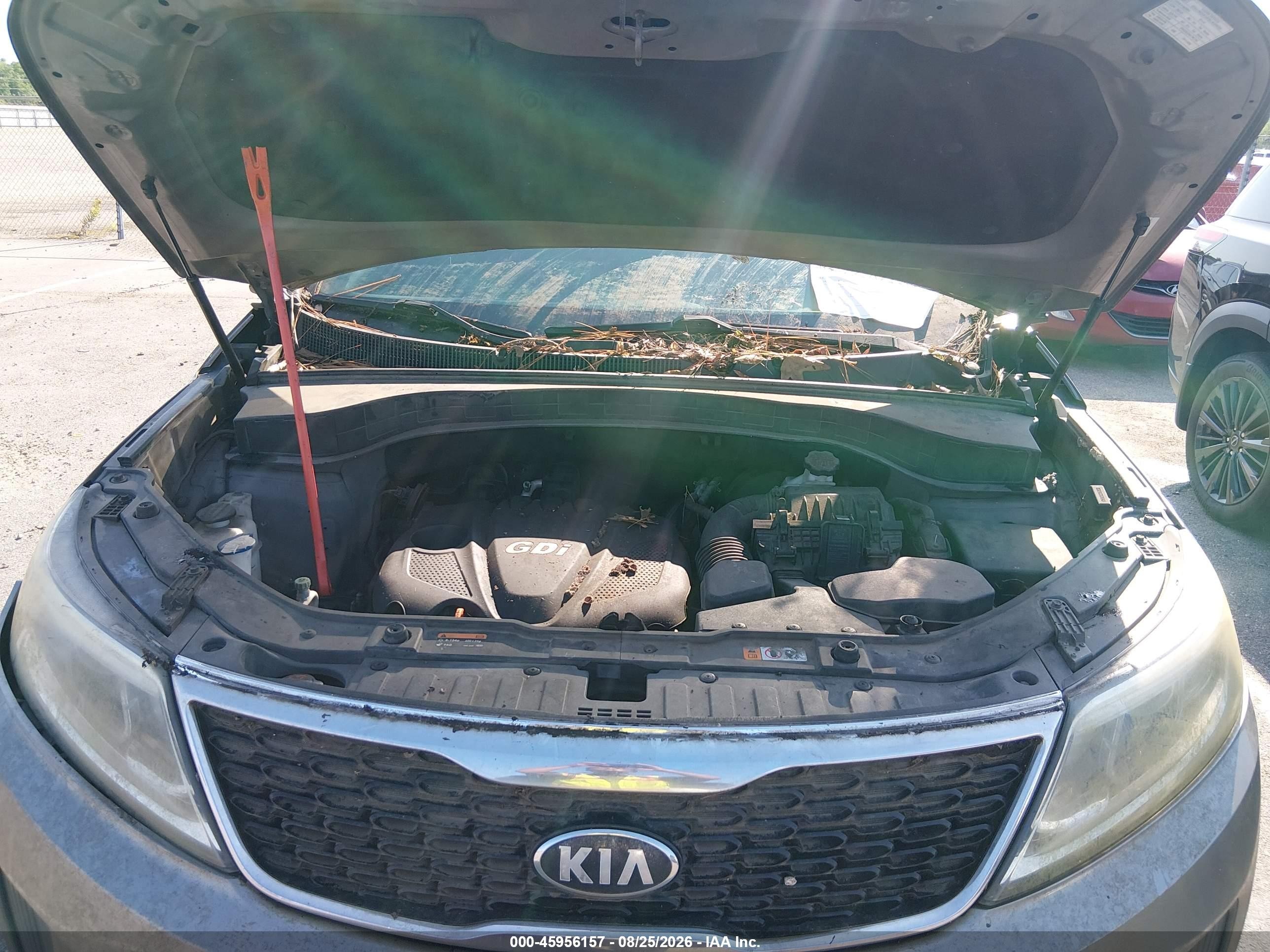 2014 Kia Sorento Lx Gray vin: 5XYKT3A64EG494224