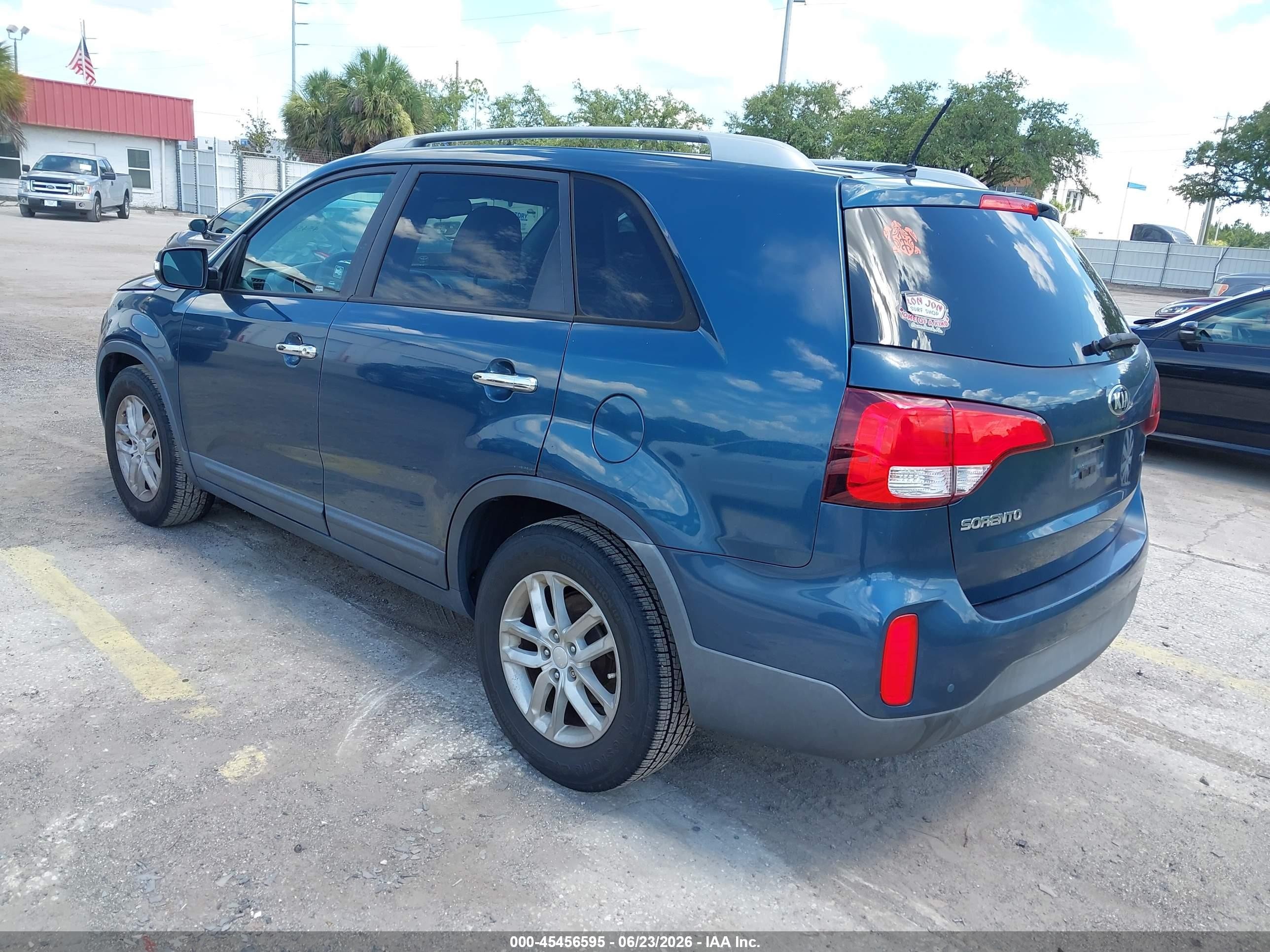 2014 Kia Sorento Lx Blue vin: 5XYKT3A64EG504640
