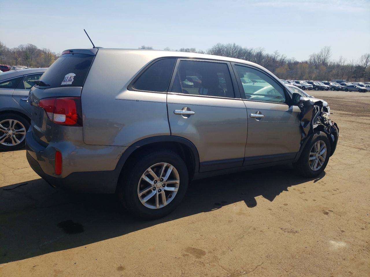 2014 Kia Sorento Lx Gray vin: 5XYKT3A64EG506775