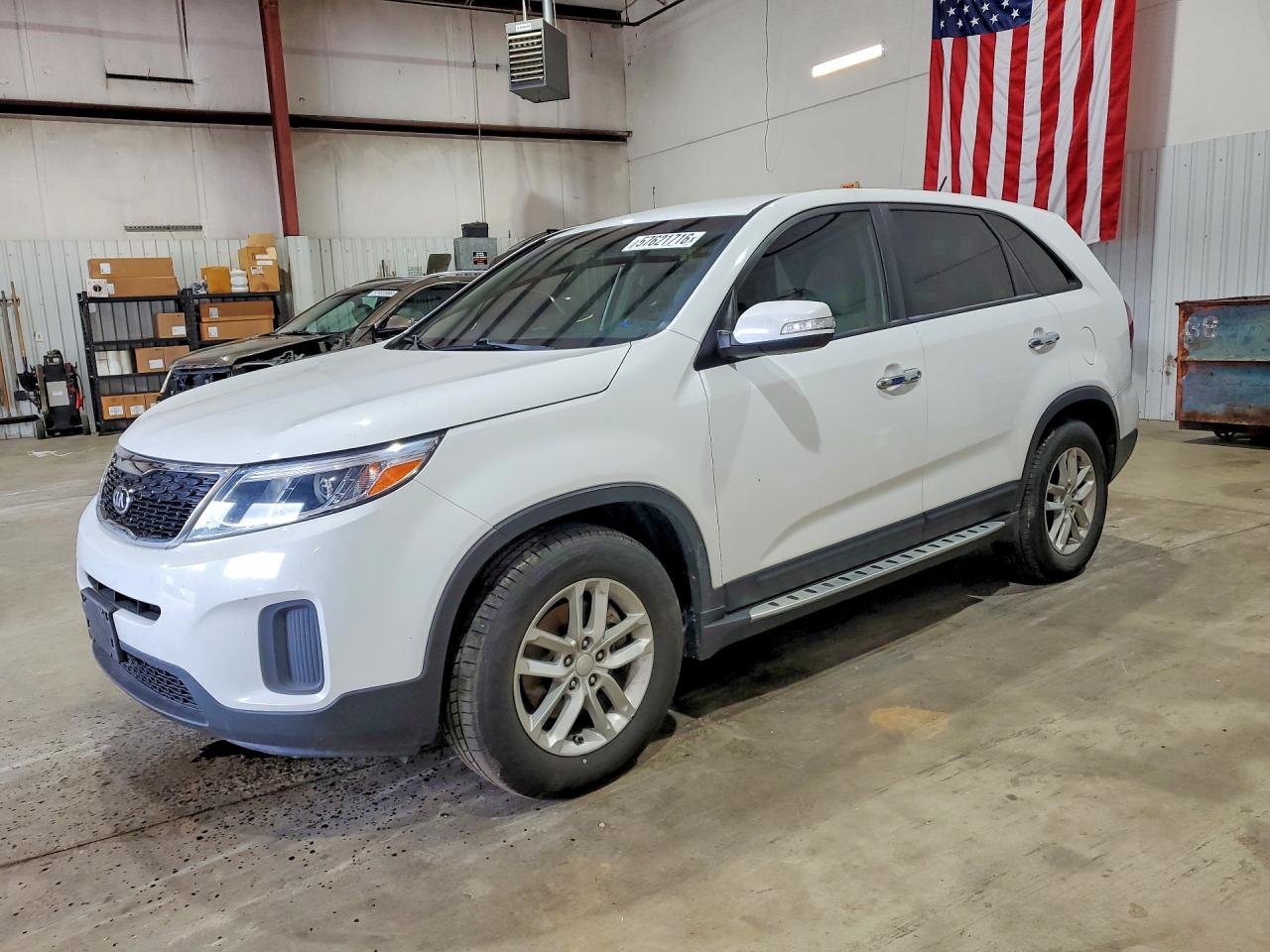 2015 Kia Sorento Lx White vin: 5XYKT3A64FG568923