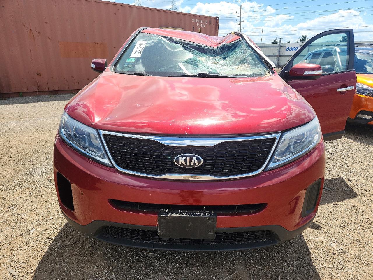 2015 Kia Sorento Burgundy vin: 5XYKT3A64FG578450