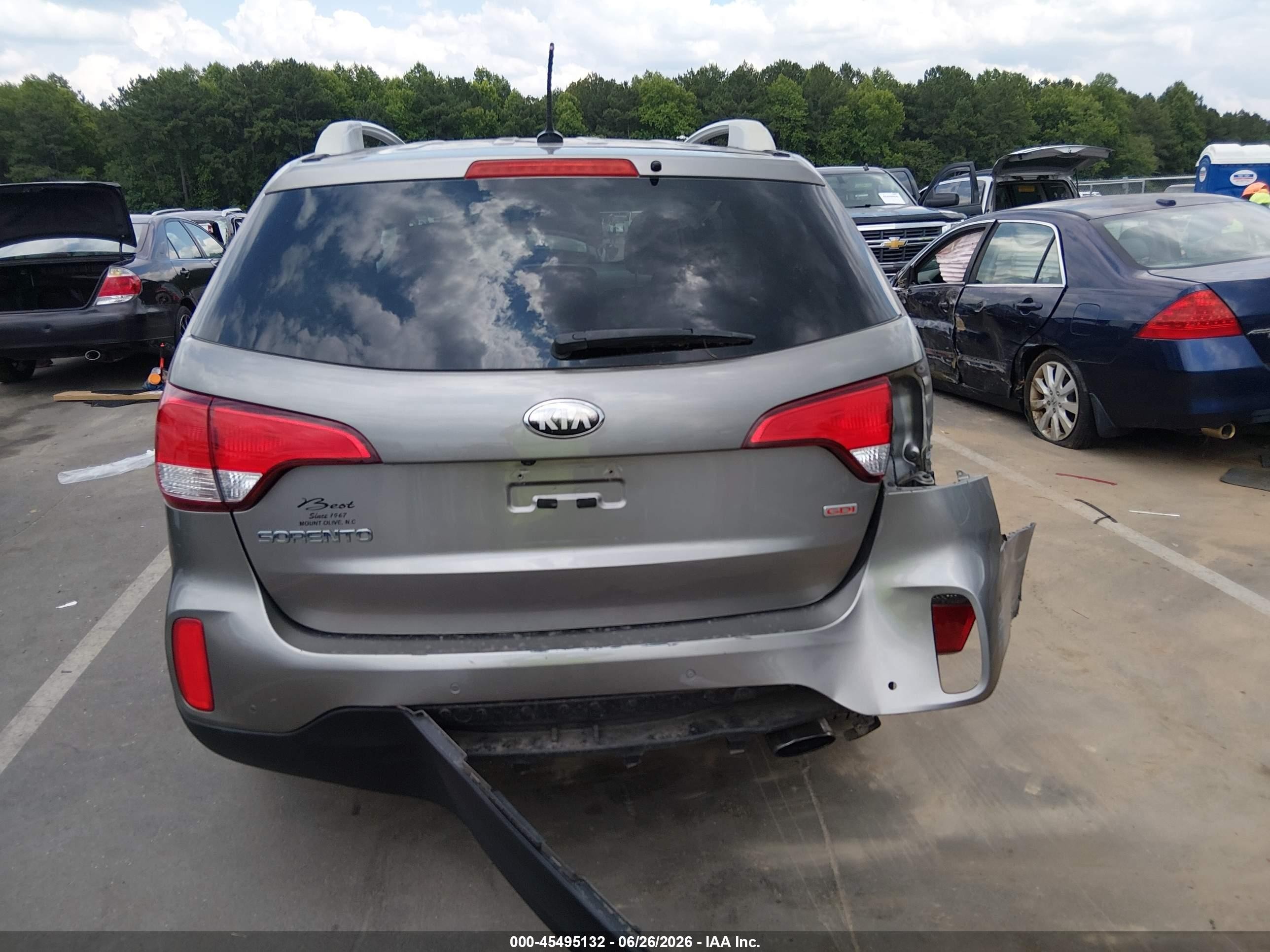 2015 Kia Sorento Lx Gray vin: 5XYKT3A64FG615139