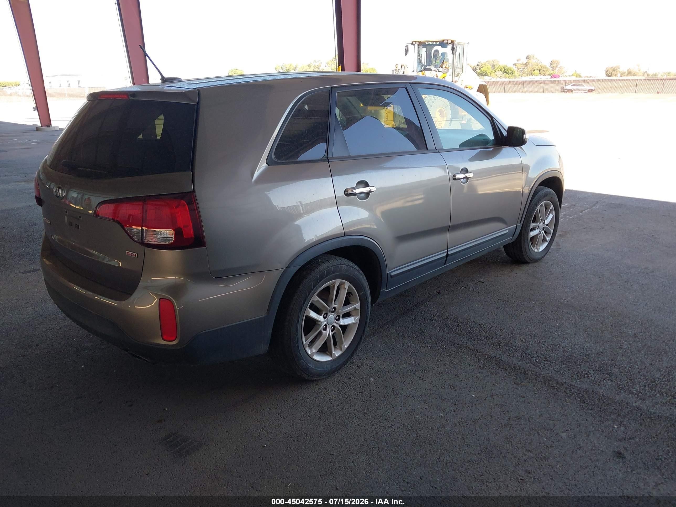 2015 Kia Sorento Lx Gray vin: 5XYKT3A64FG625752