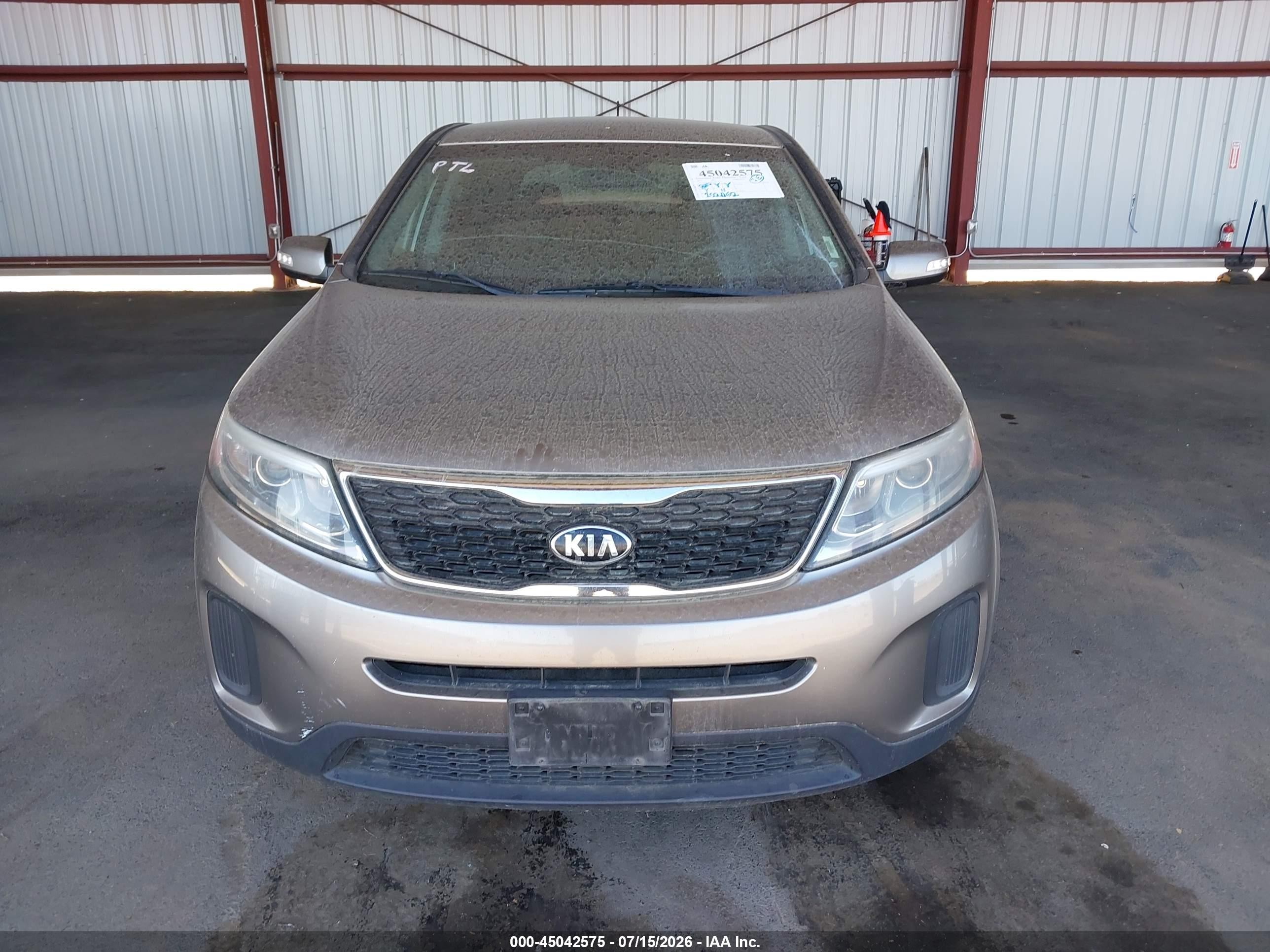 2015 Kia Sorento Lx Gray vin: 5XYKT3A64FG625752