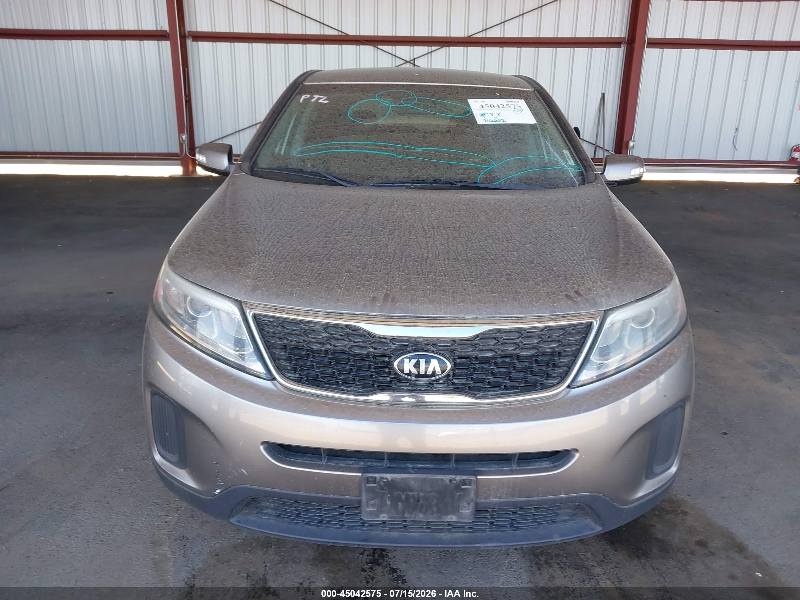 2015 Kia Sorento Lx Gray vin: 5XYKT3A64FG625752