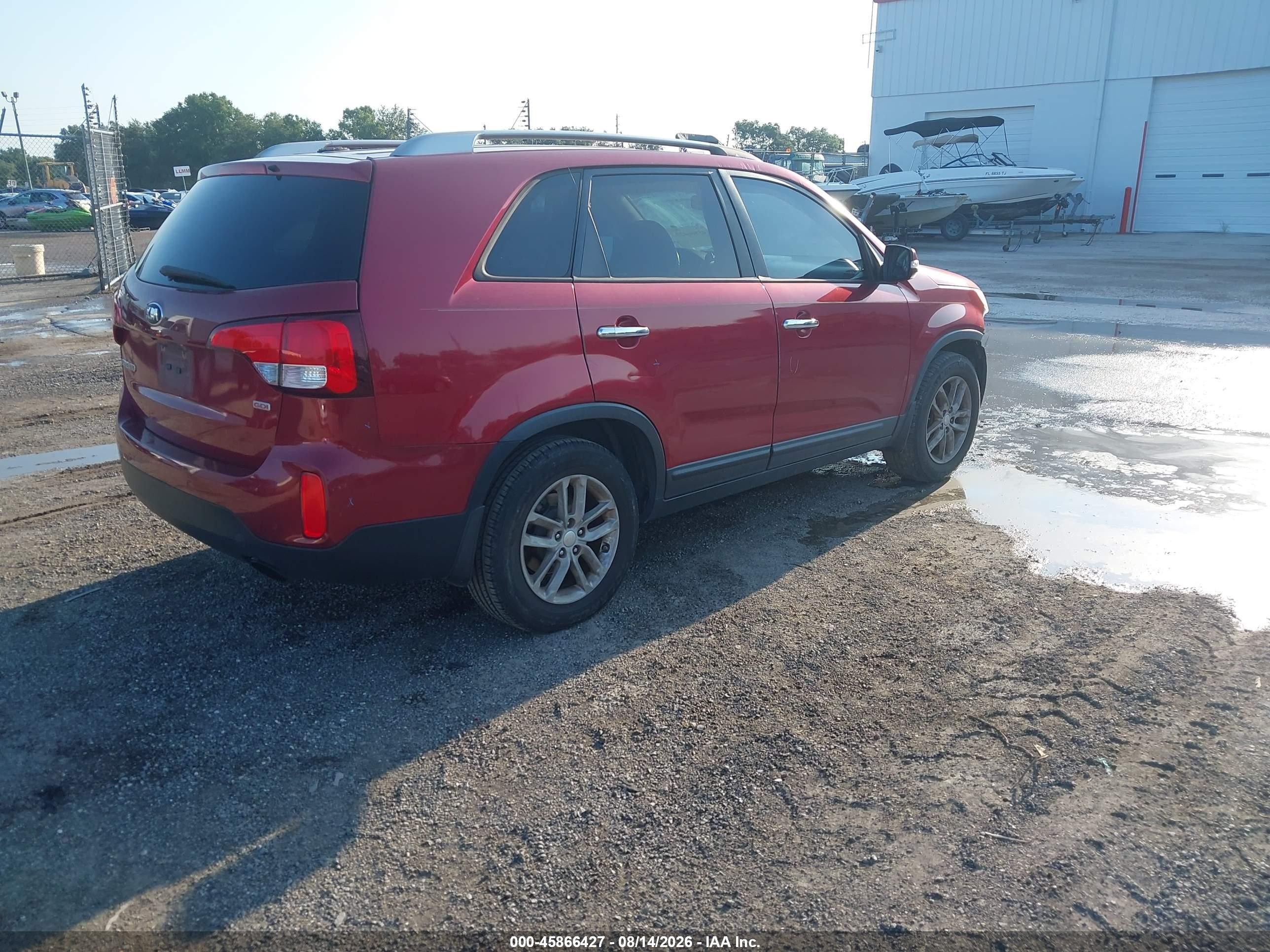 2015 Kia Sorento Lx Red vin: 5XYKT3A64FG642857