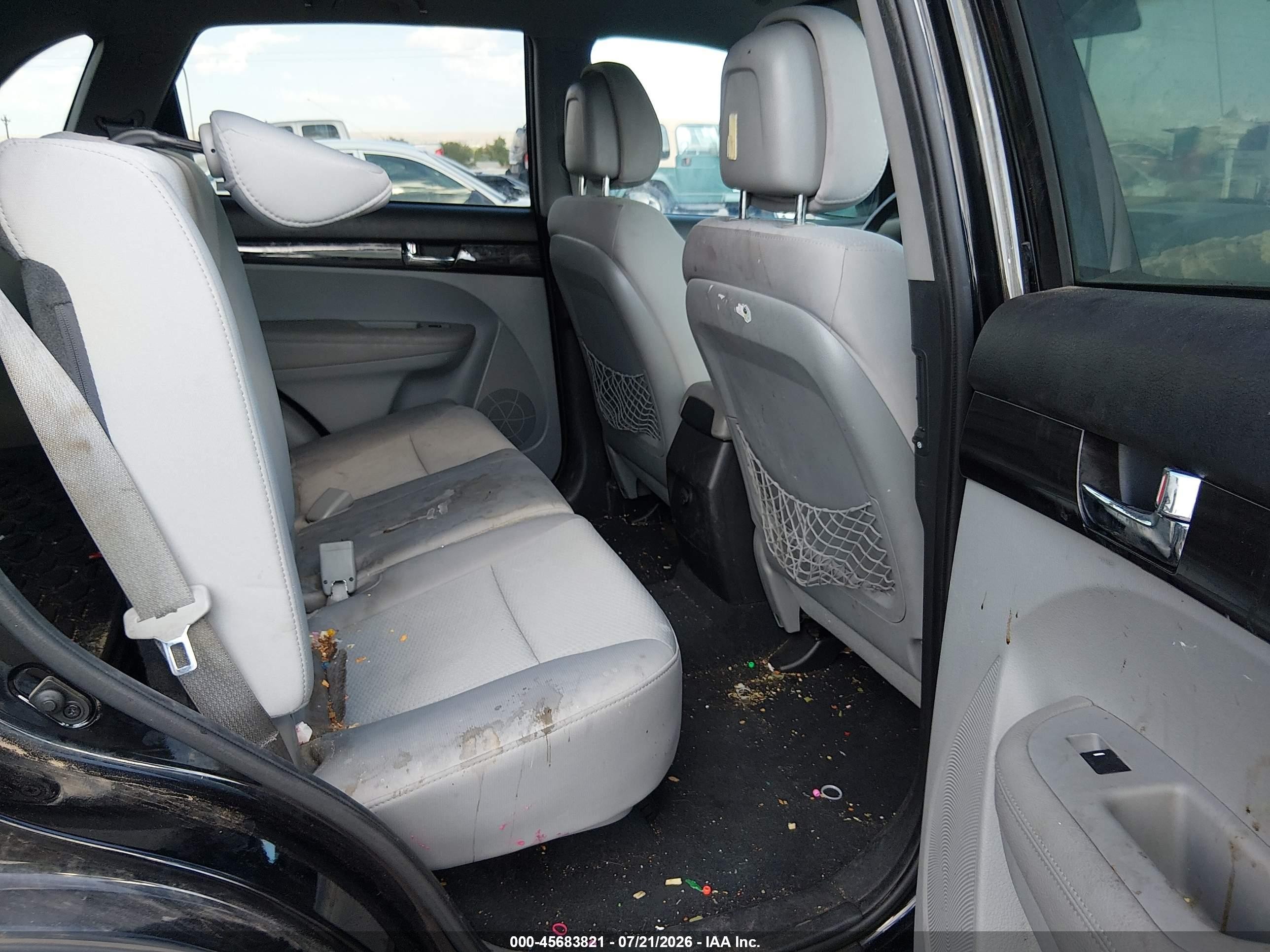 2012 Kia Sorento Lx Black vin: 5XYKT3A65CG239028
