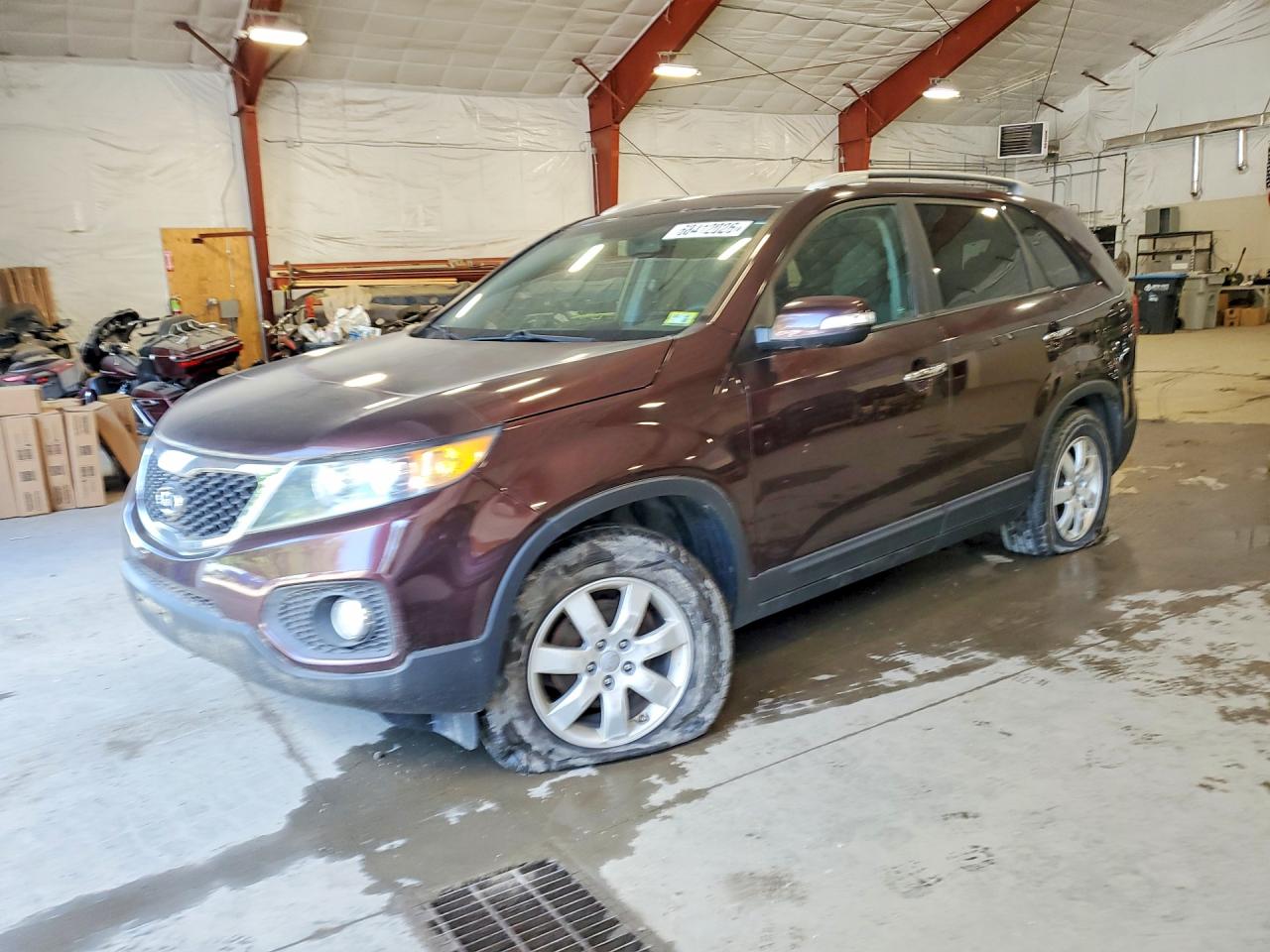 2012 Kia Sorento Lx Бордовый vin: 5XYKT3A65CG269078
