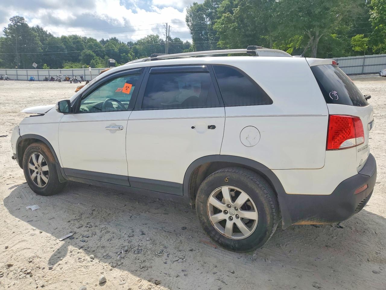 2012 Kia Sorento Lx White vin: 5XYKT3A65CG305366
