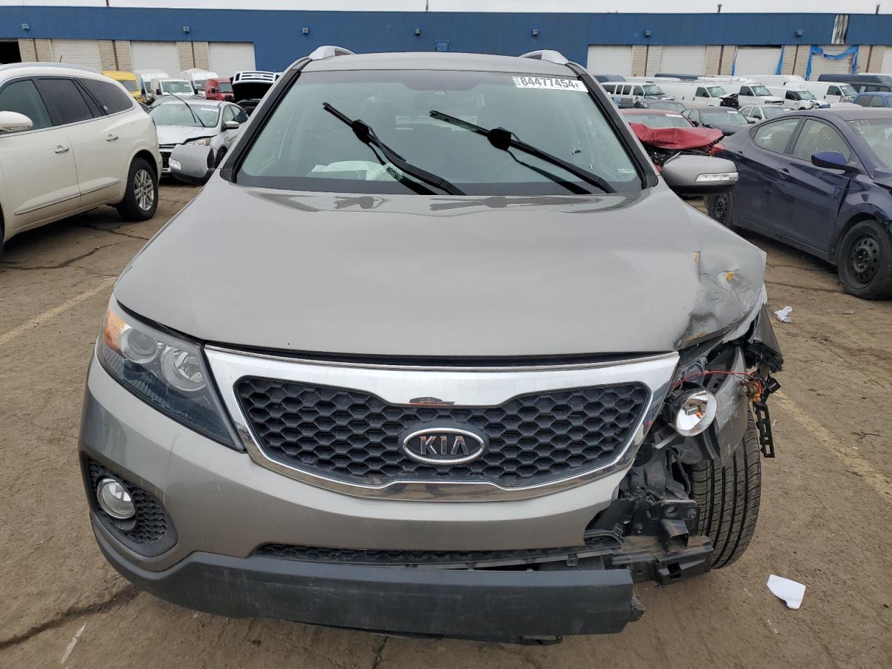 2013 Kia Sorento Lx Gray vin: 5XYKT3A65DG382725