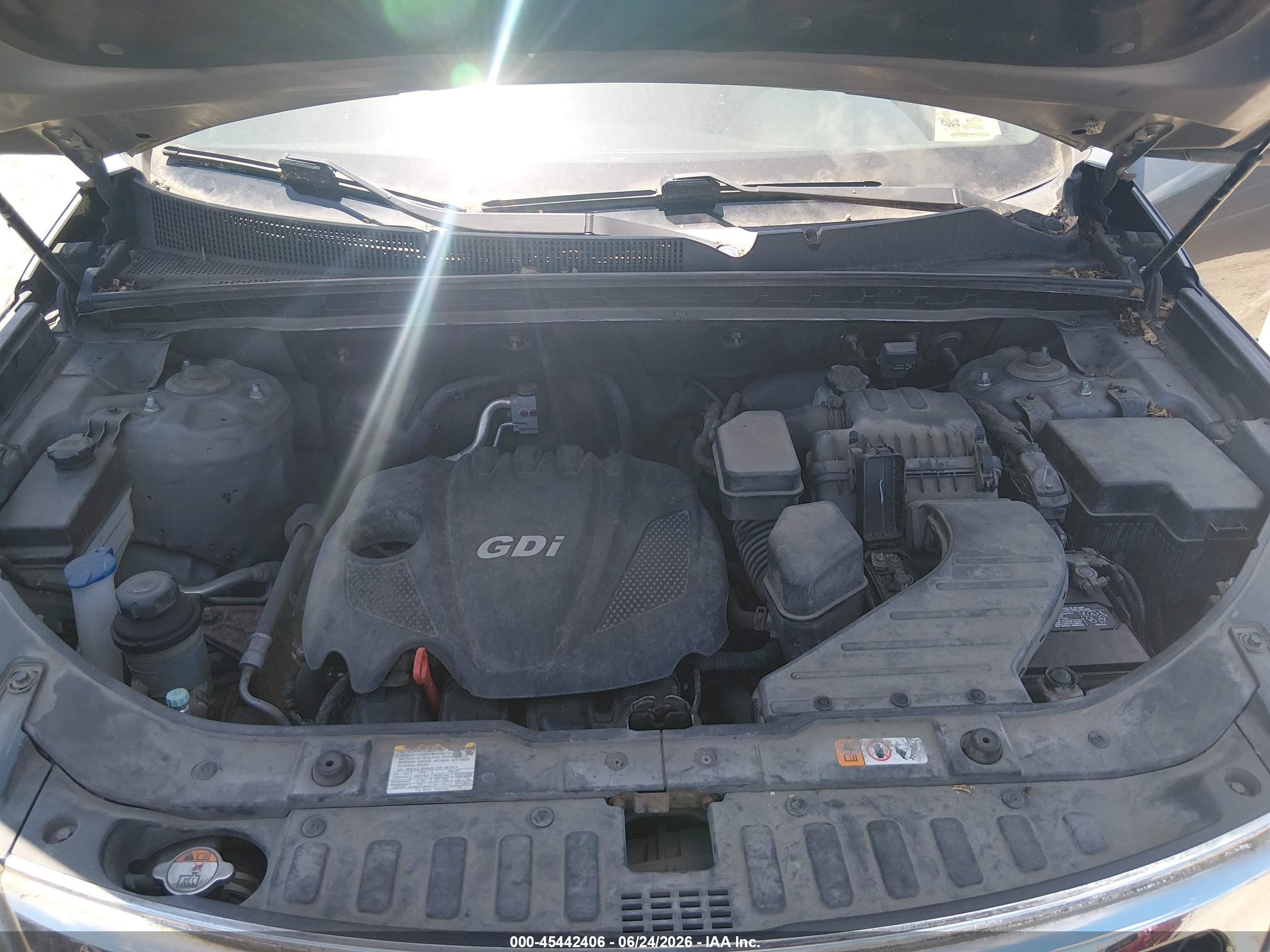 2013 Kia Sorento Lx Gray vin: 5XYKT3A65DG384989