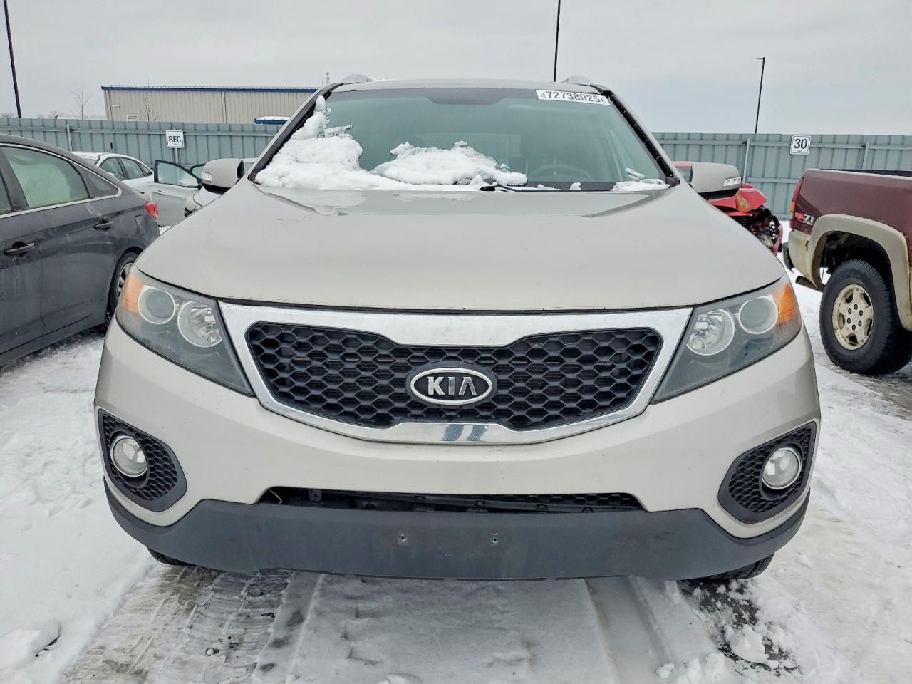 2013 Kia Sorento Lx Silver vin: 5XYKT3A65DG404934