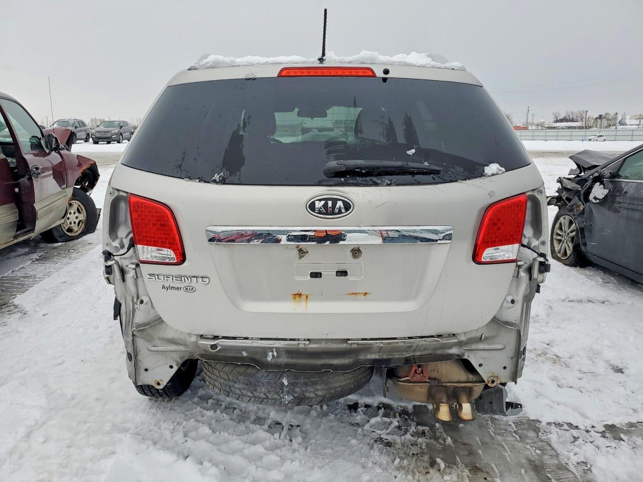 2013 Kia Sorento Lx Silver vin: 5XYKT3A65DG404934