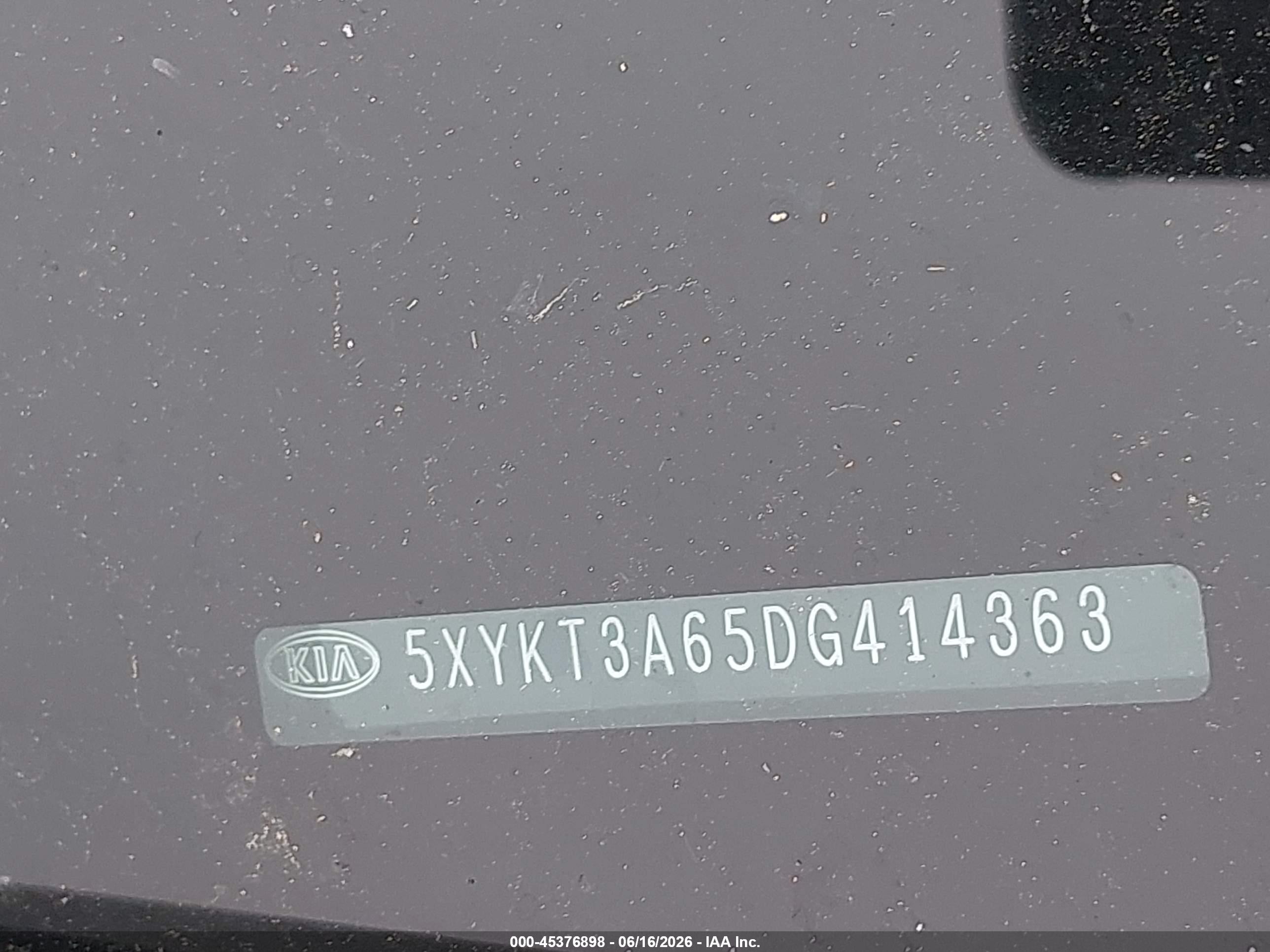2013 Kia Sorento Lx White vin: 5XYKT3A65DG414363