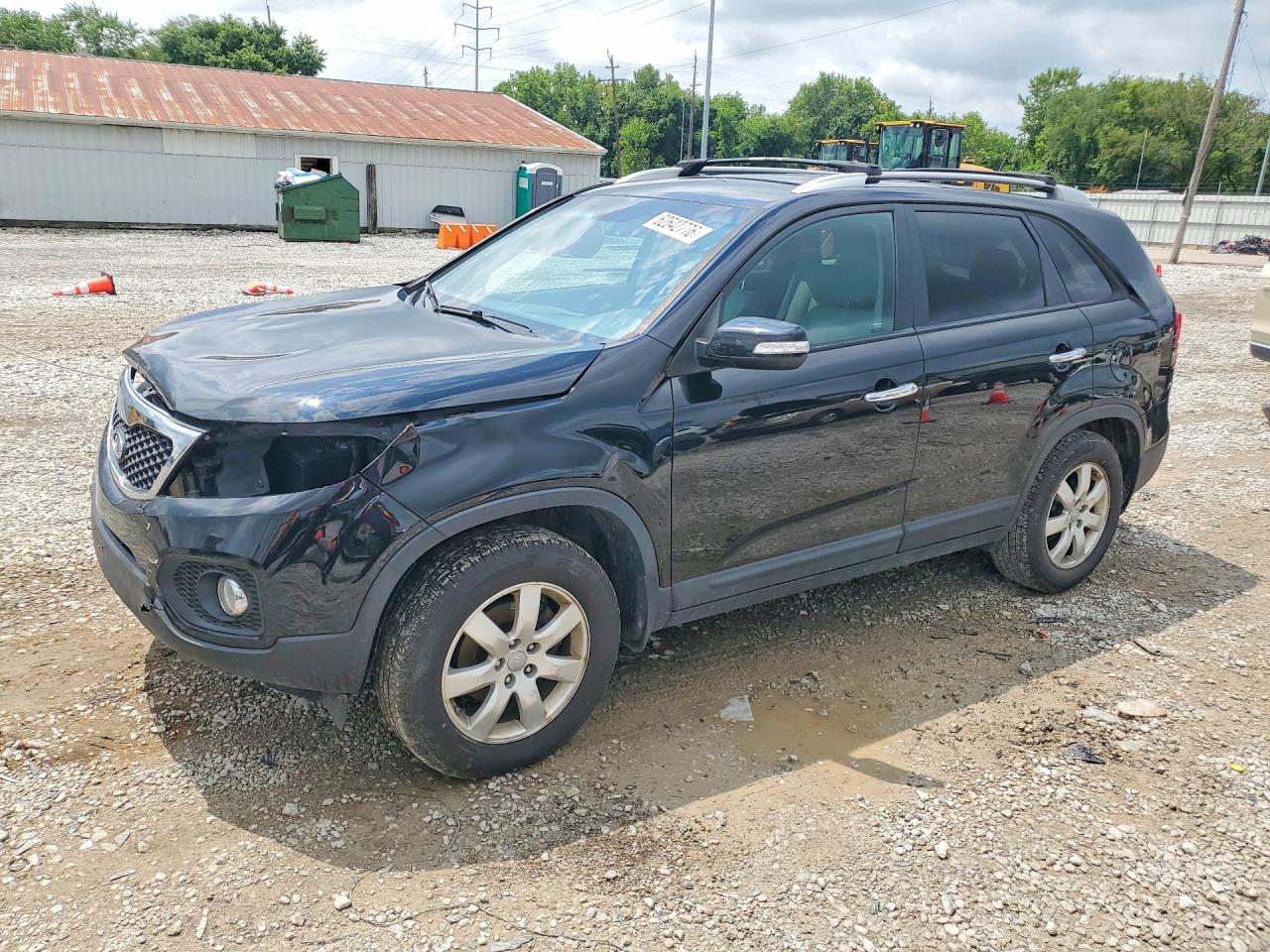 2013 Kia Sorento Lx Black vin: 5XYKT3A65DG417005