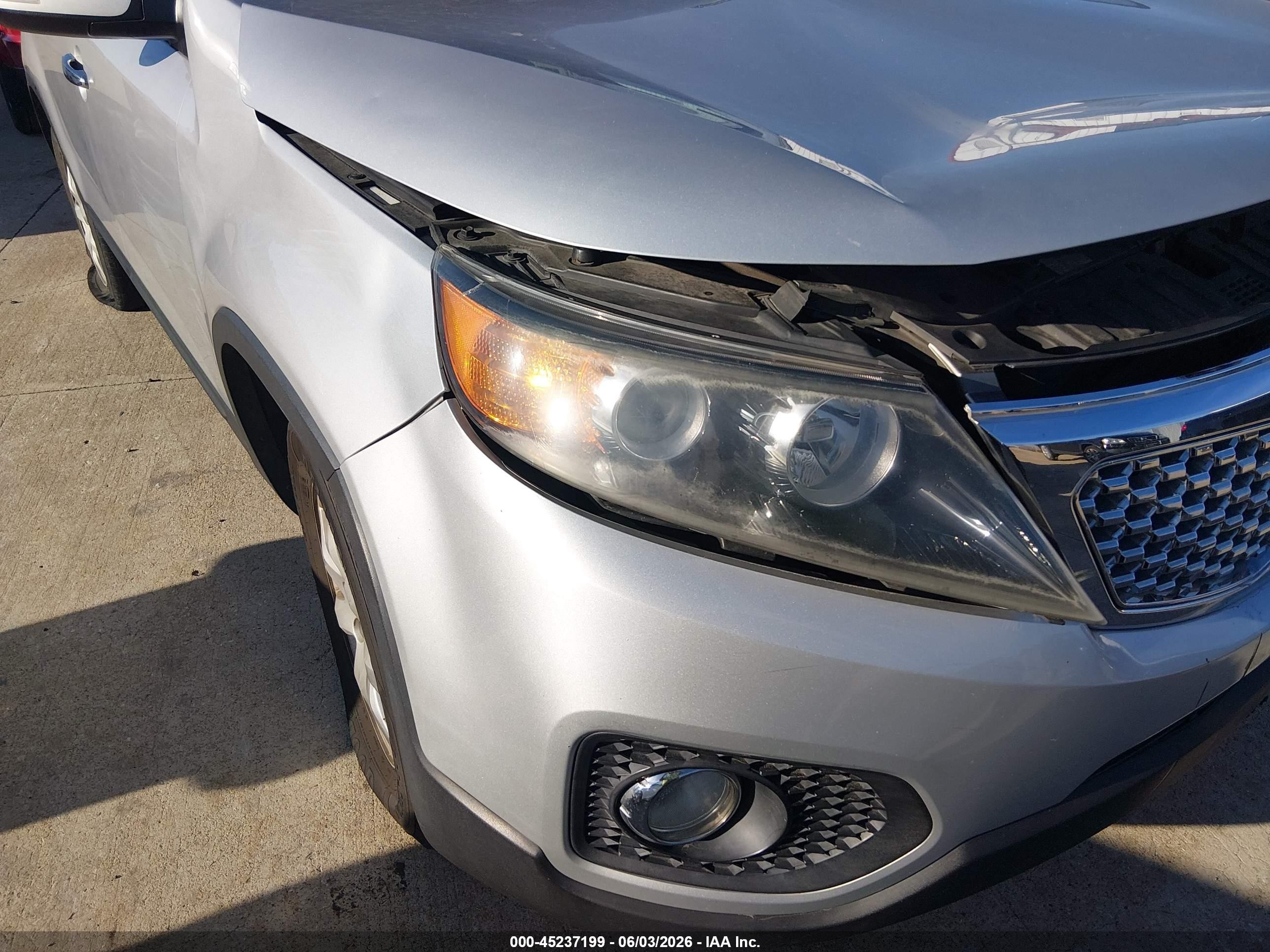 2013 Kia Sorento Lx Gray vin: 5XYKT3A65DG419367