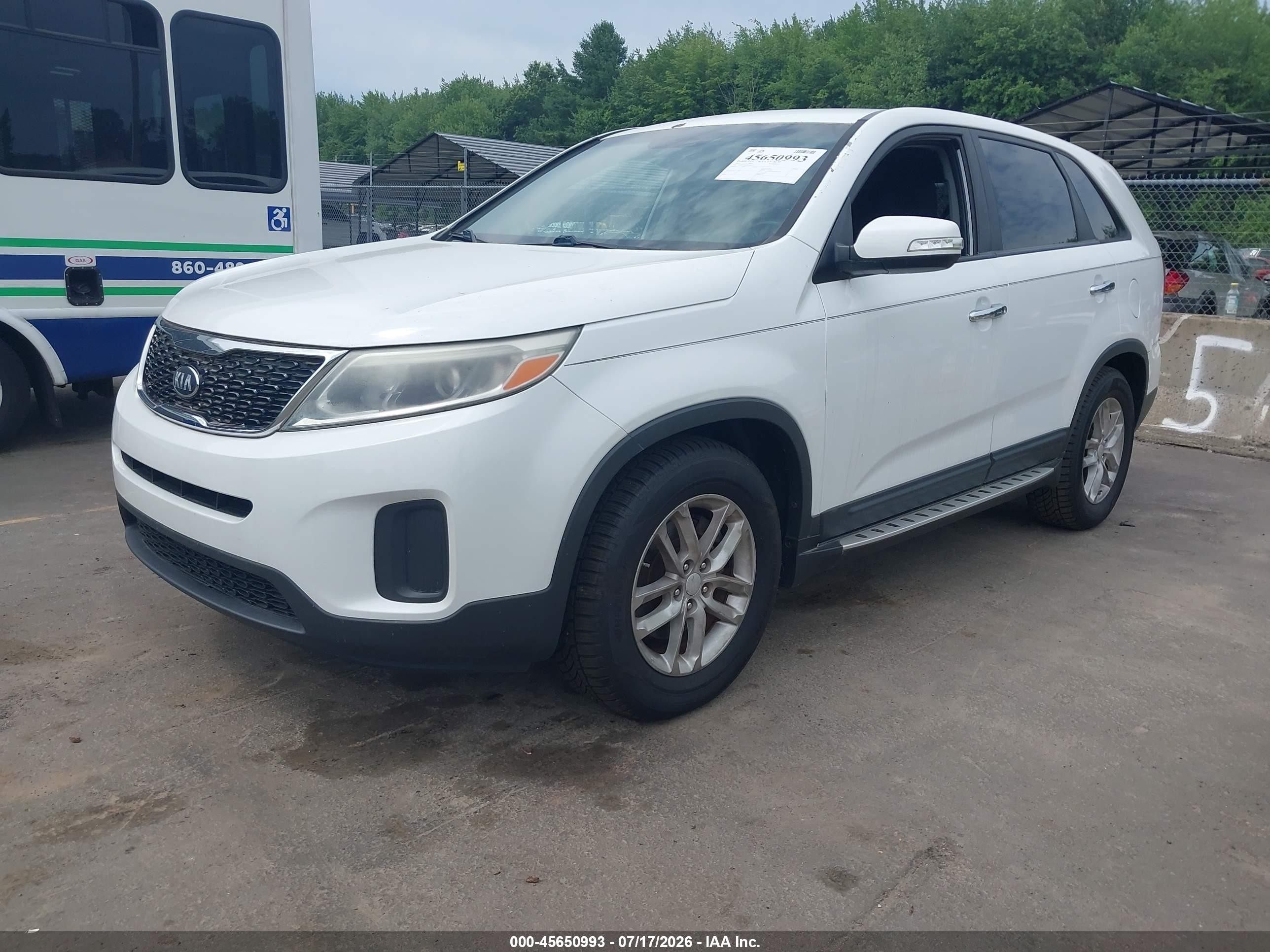 2014 Kia Sorento Lx Белый vin: 5XYKT3A65EG445212