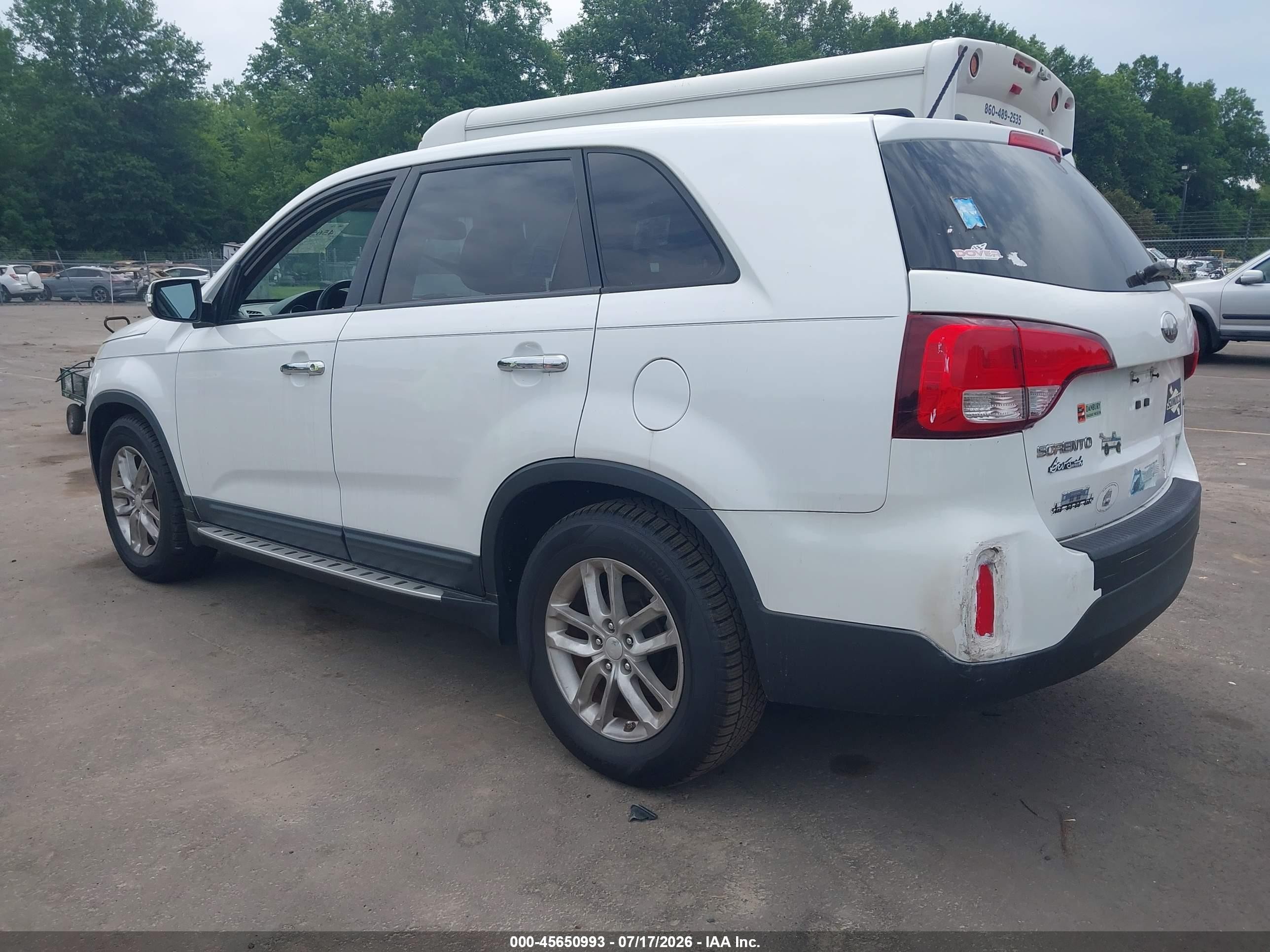 2014 Kia Sorento Lx Белый vin: 5XYKT3A65EG445212