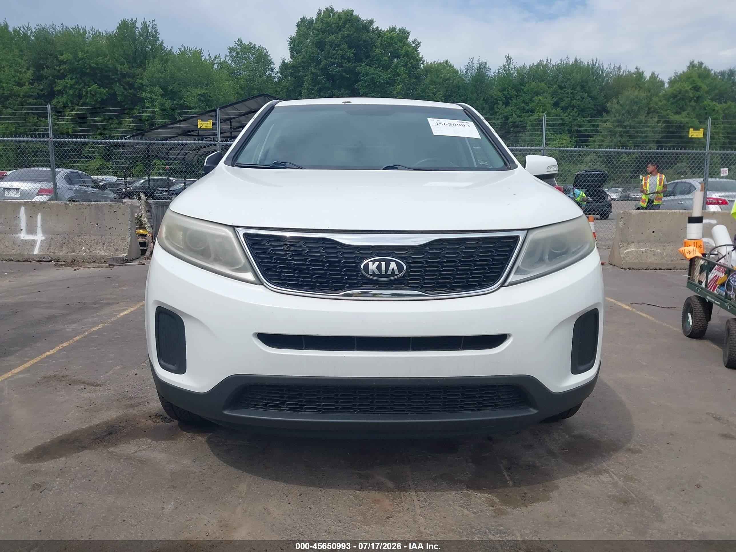 2014 Kia Sorento Lx Белый vin: 5XYKT3A65EG445212
