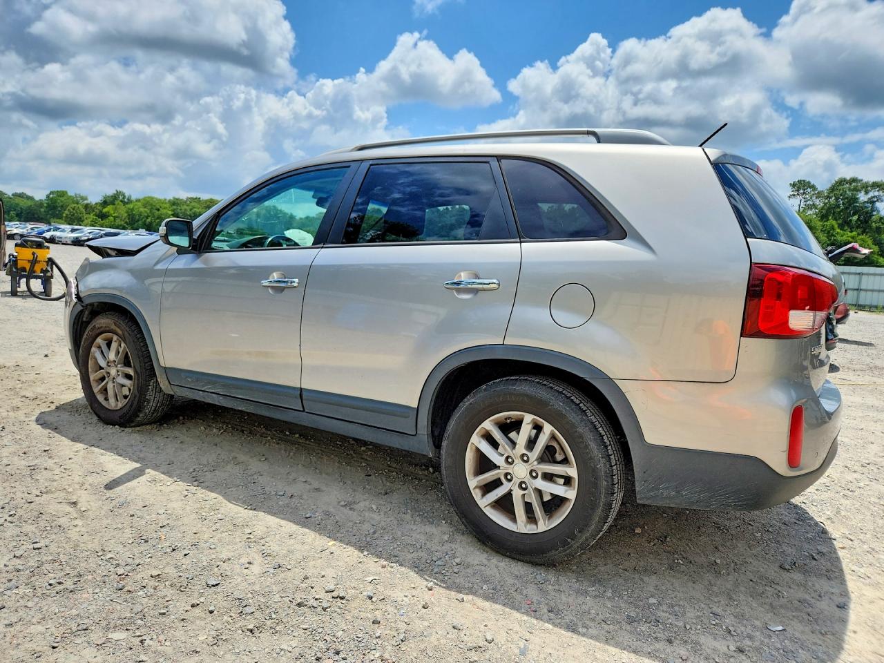 2014 Kia Sorento Lx Silver vin: 5XYKT3A65EG455061