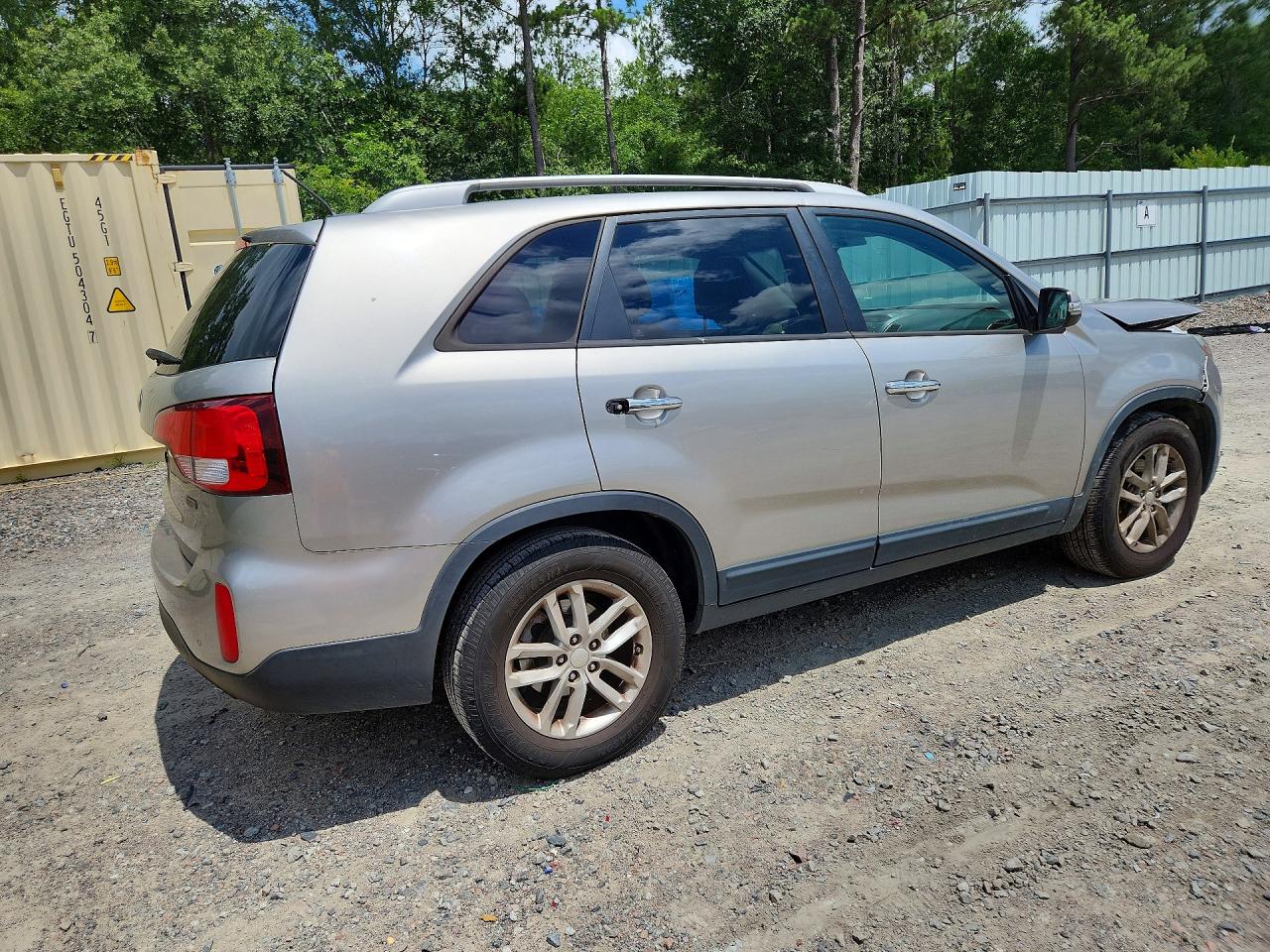 2014 Kia Sorento Lx Silver vin: 5XYKT3A65EG455061