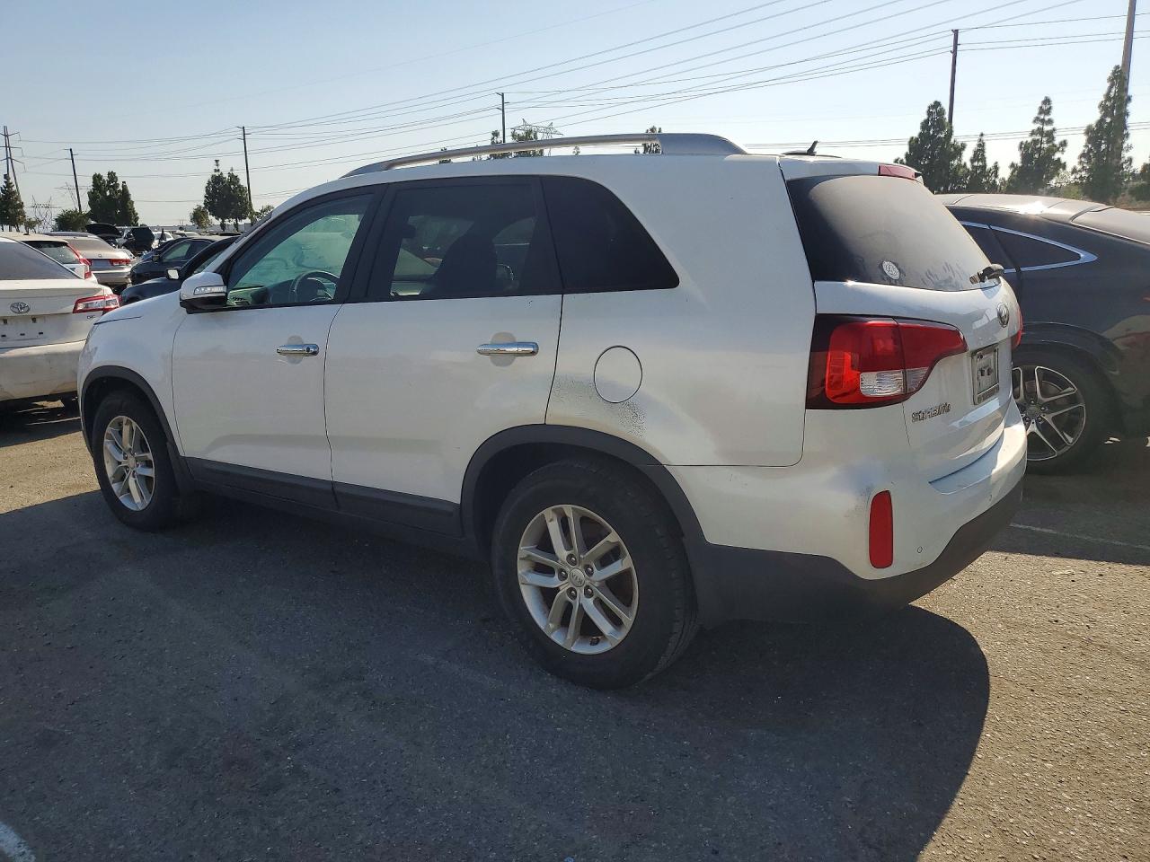 2014 Kia Sorento Lx White vin: 5XYKT3A65EG455836