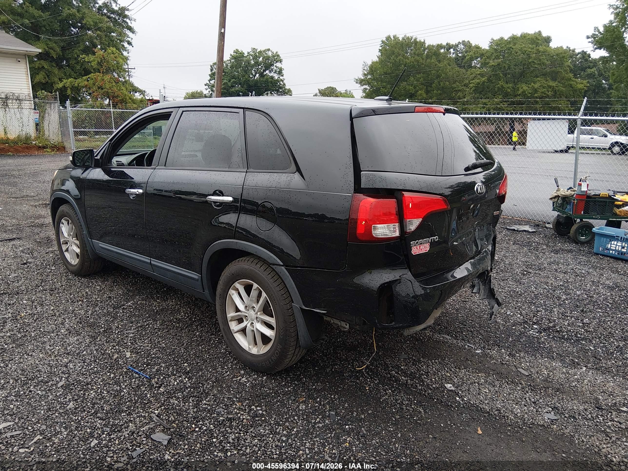 2014 Kia Sorento Lx Black vin: 5XYKT3A65EG495205