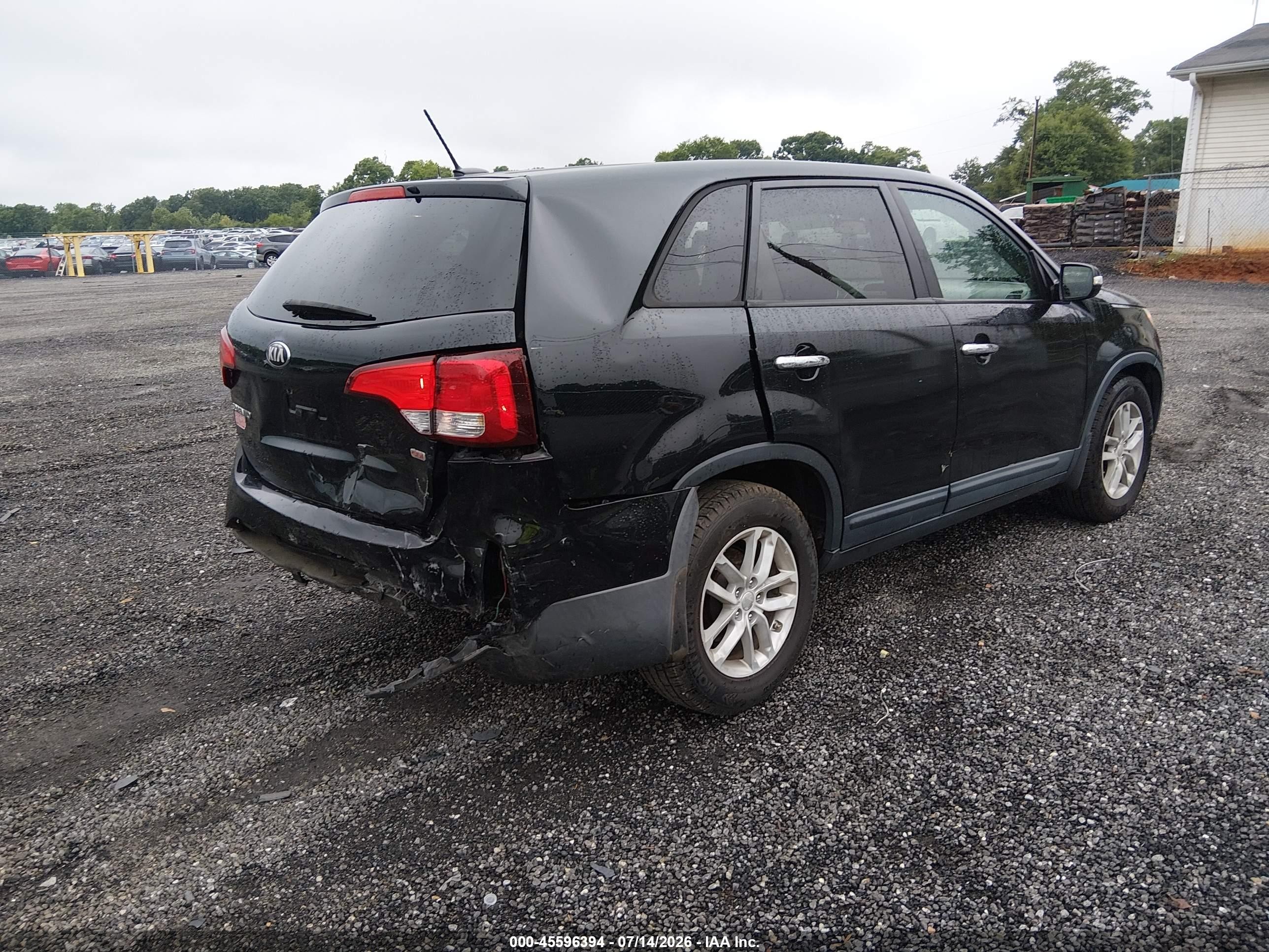 2014 Kia Sorento Lx Black vin: 5XYKT3A65EG495205