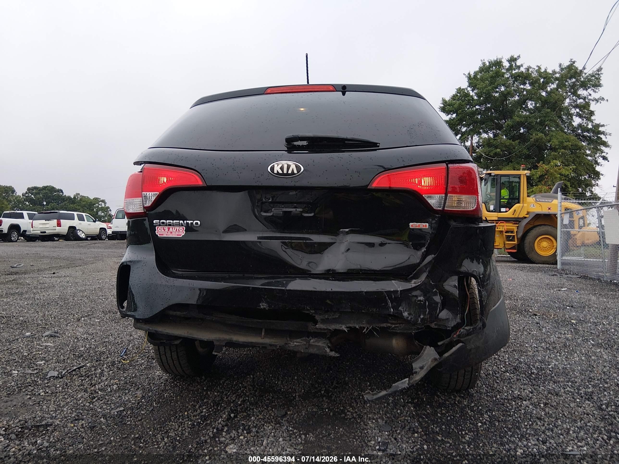 2014 Kia Sorento Lx Black vin: 5XYKT3A65EG495205