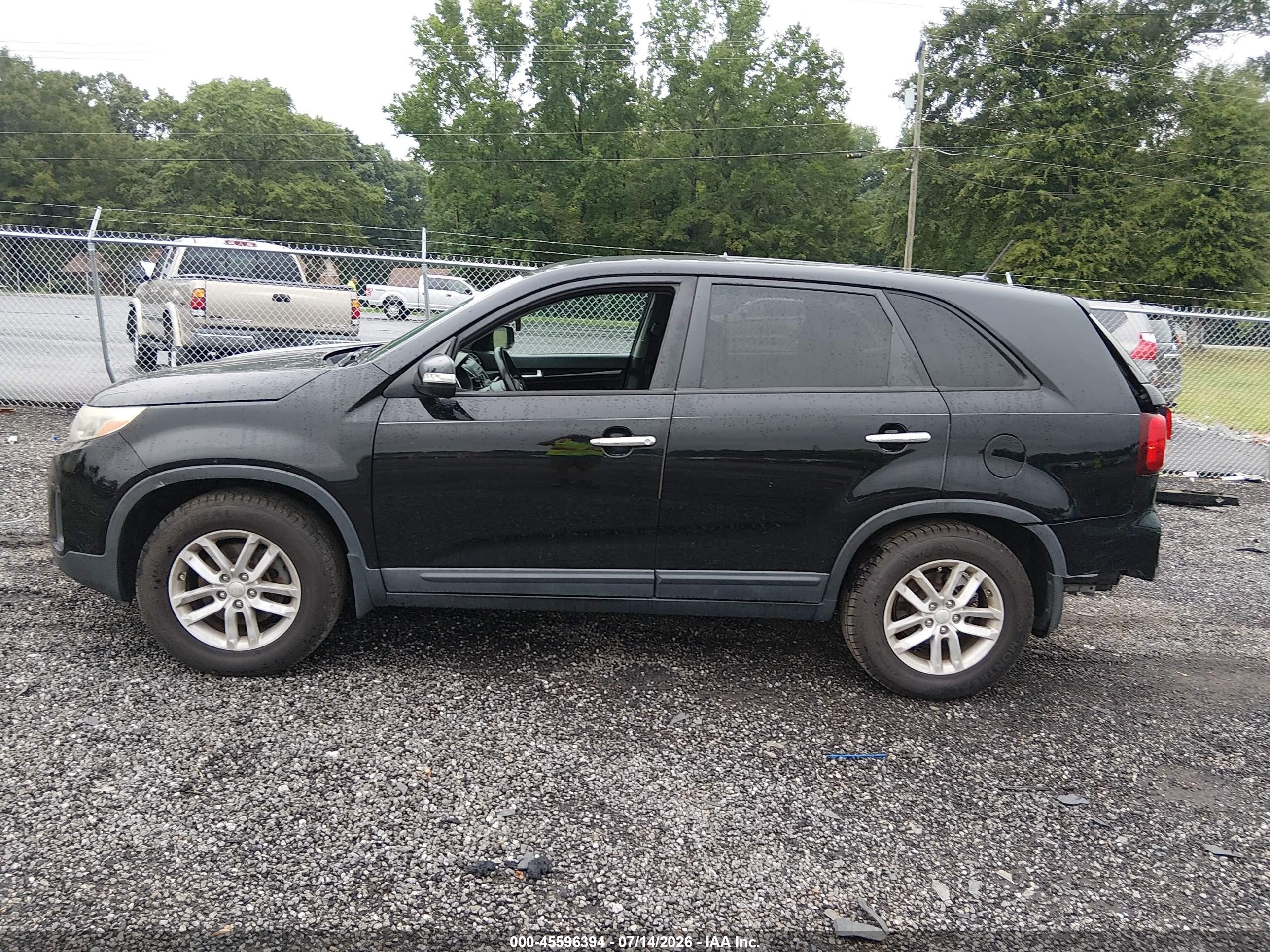 2014 Kia Sorento Lx Black vin: 5XYKT3A65EG495205