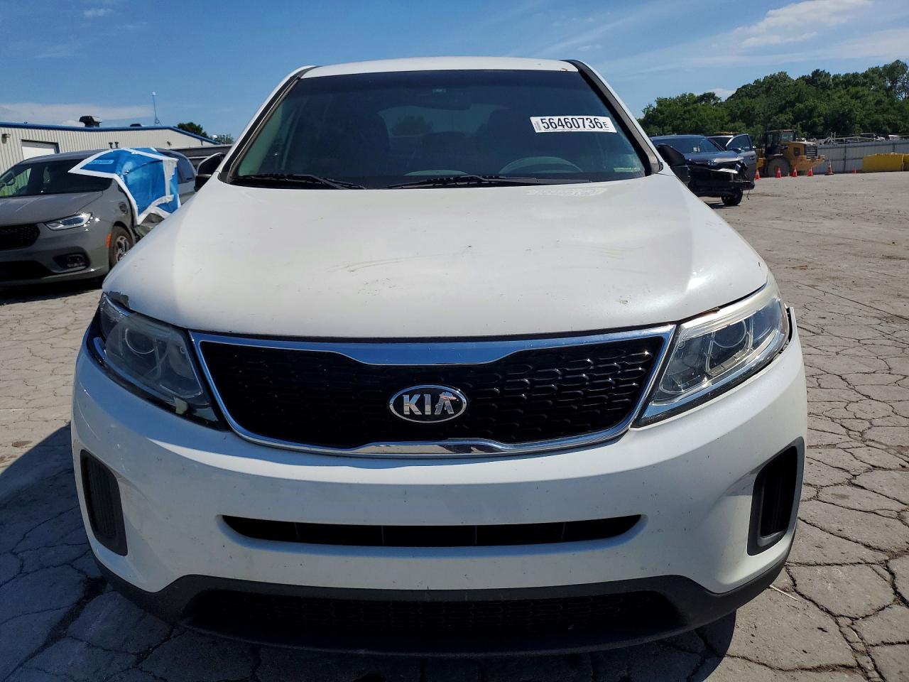 2014 Kia Sorento Lx White vin: 5XYKT3A65EG510978
