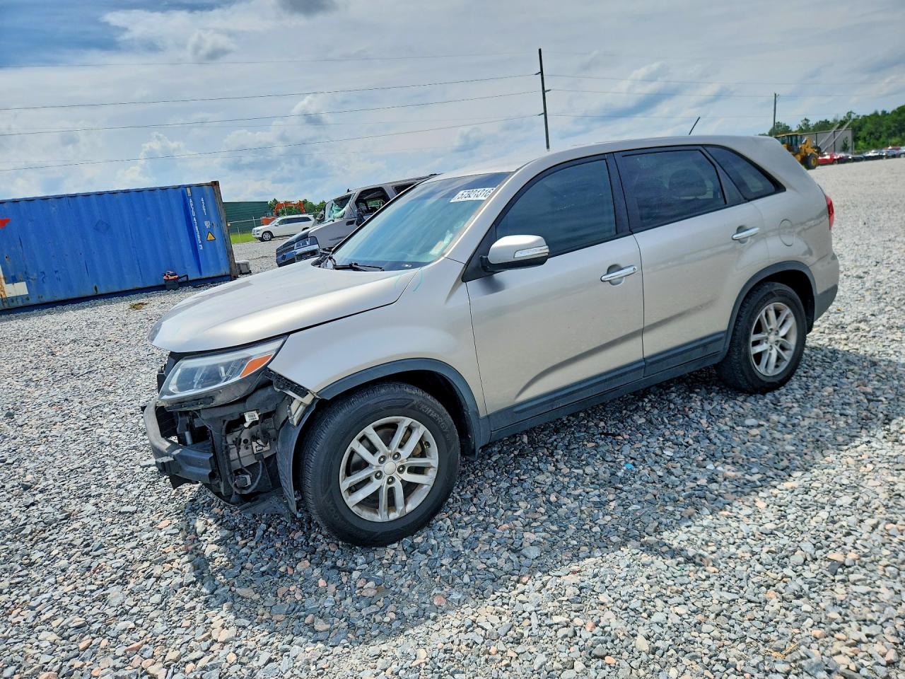 2014 Kia Sorento Lx Silver vin: 5XYKT3A65EG535959