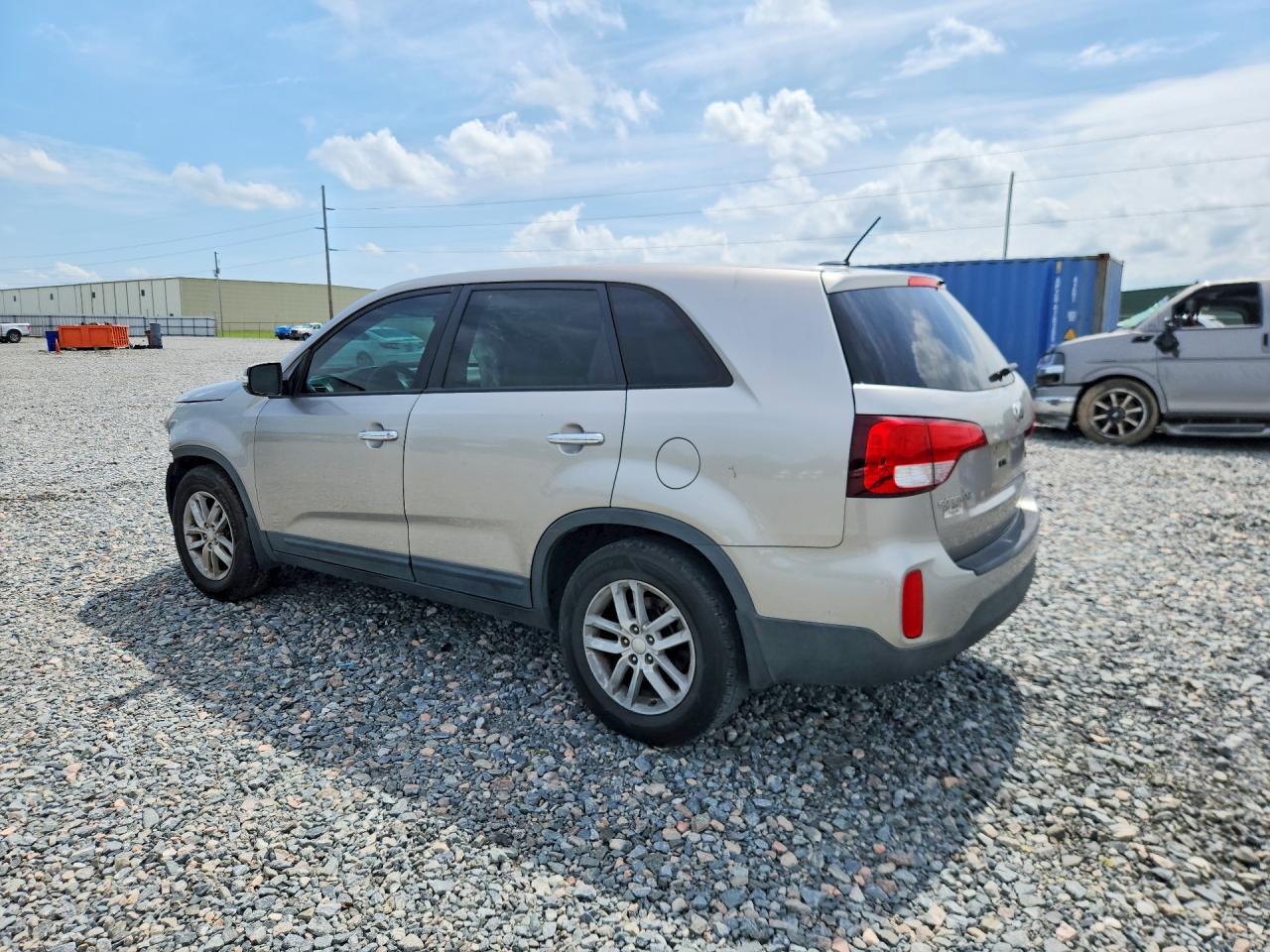 2014 Kia Sorento Lx Silver vin: 5XYKT3A65EG535959