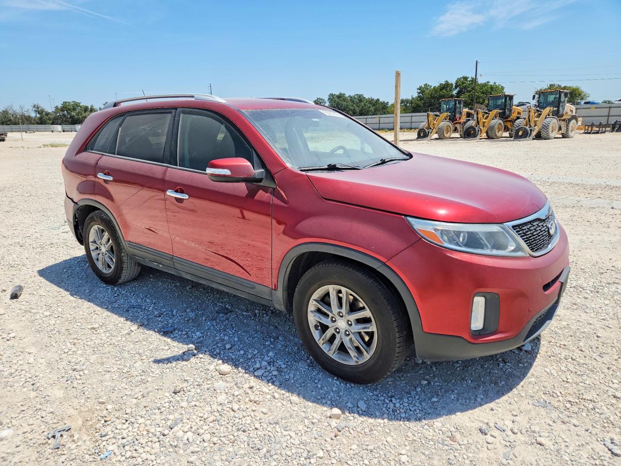 2015 Kia Sorento Lx Maroon vin: 5XYKT3A65FG558935