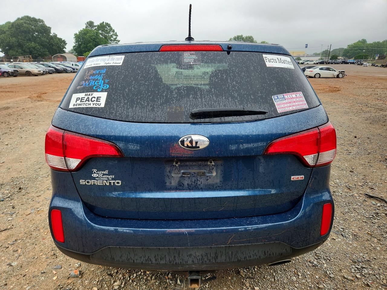 2015 Kia Sorento Lx Синий vin: 5XYKT3A65FG589487